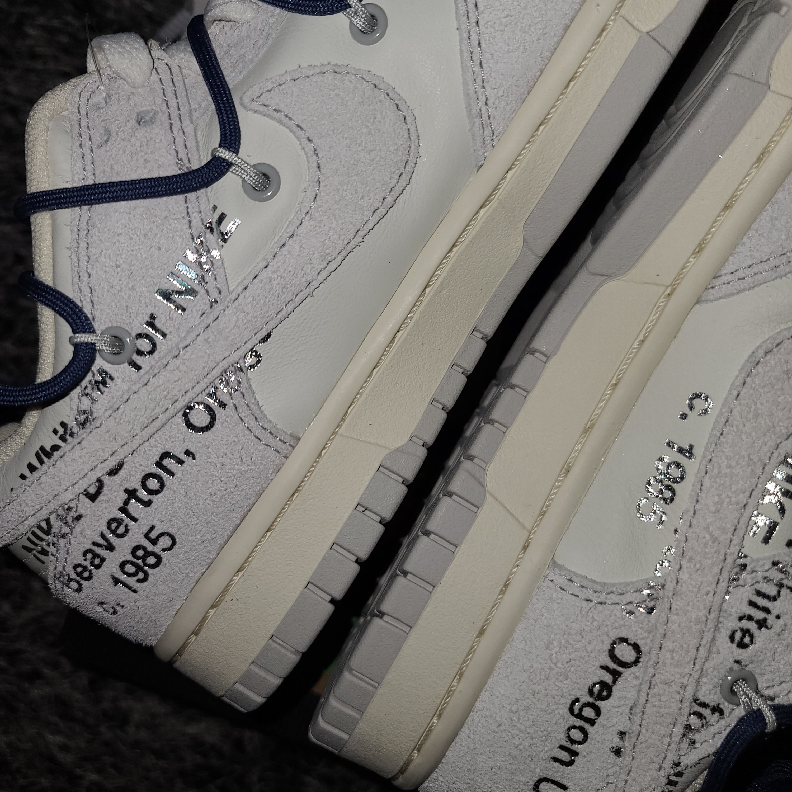Nike x Off-White Dunk Low The 50 - Lot 18 착용 스타일 - 5