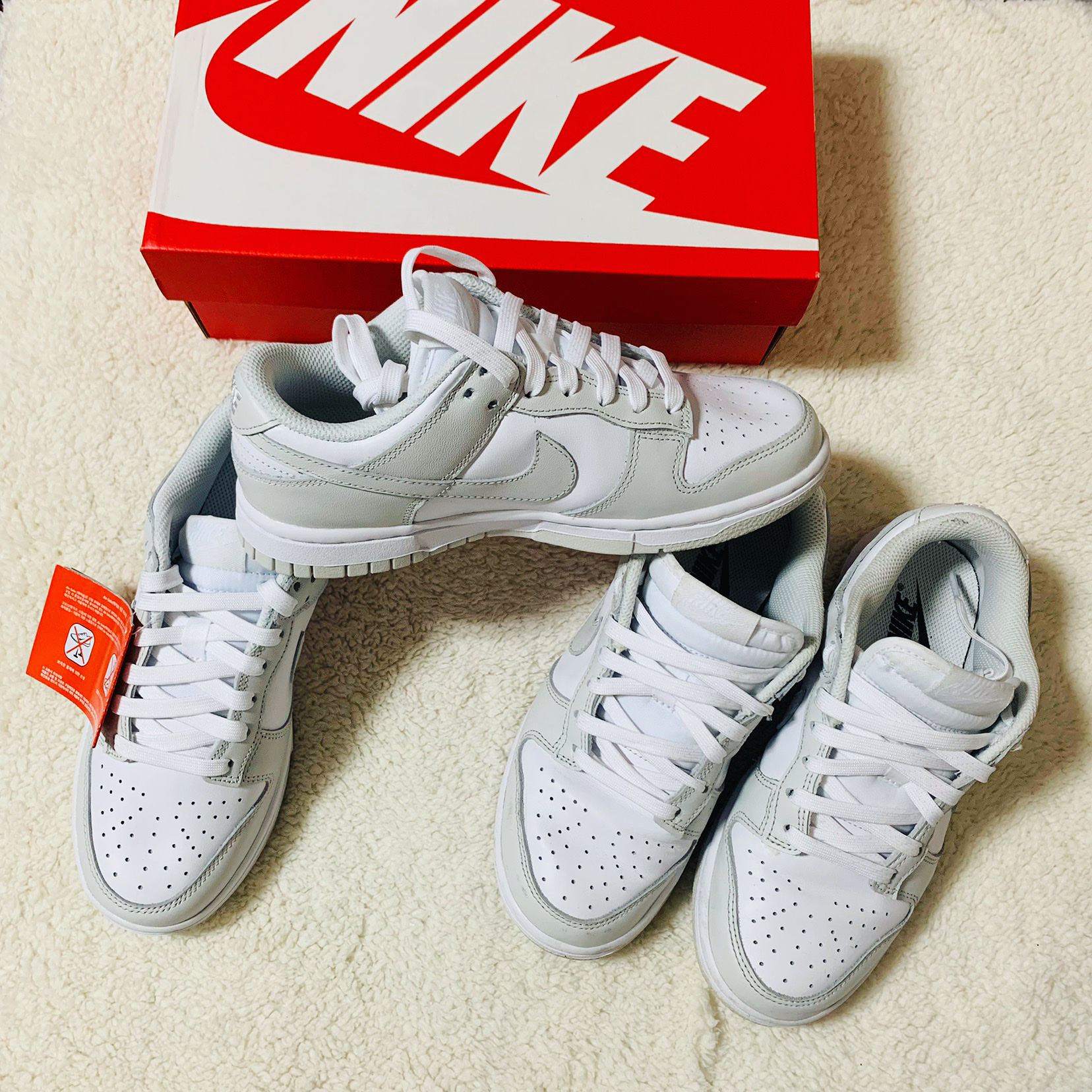 (W) Nike Dunk Low Photon Dust 착용 스타일