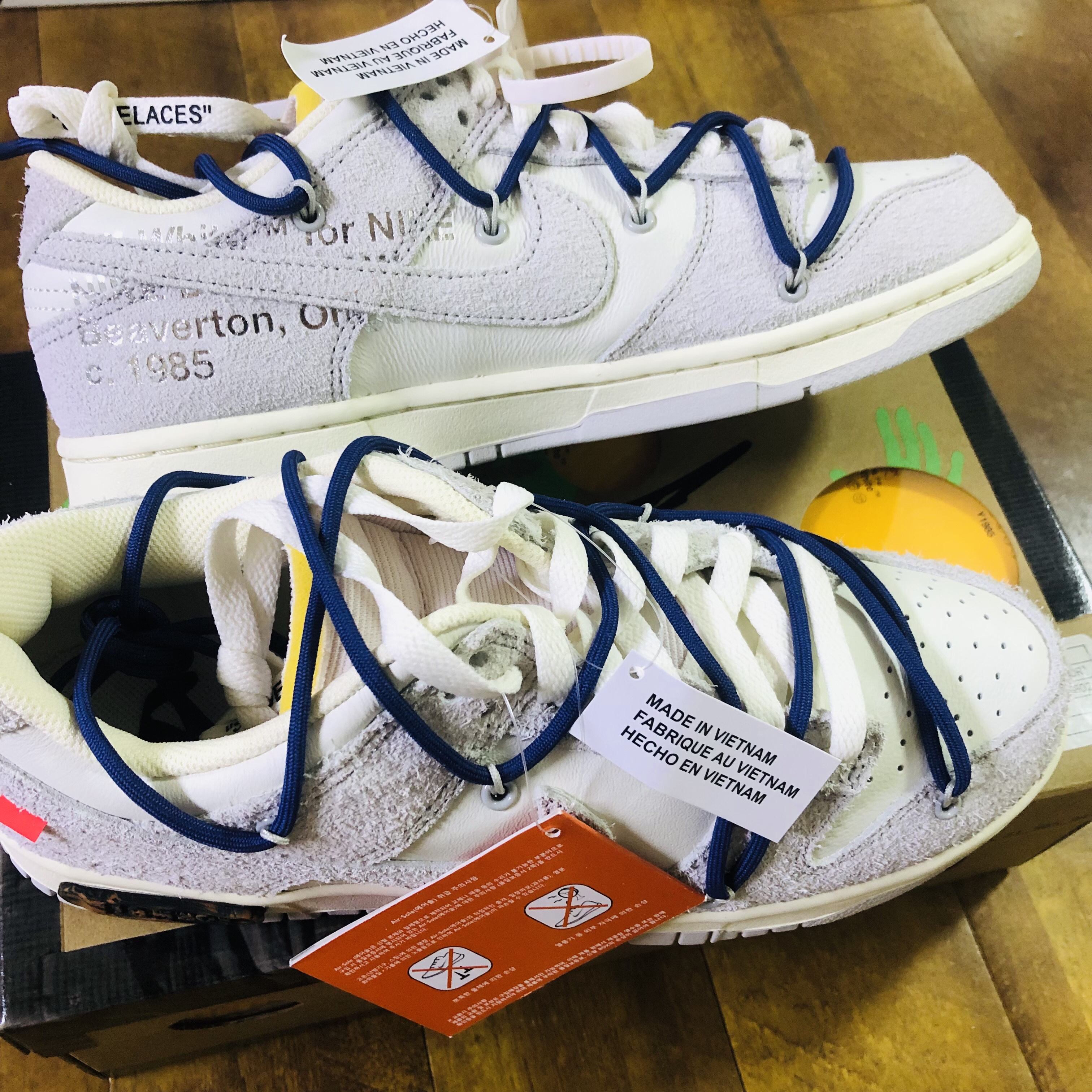 Nike x Off-White Dunk Low The 50 - Lot 18 착용 스타일 - 1
