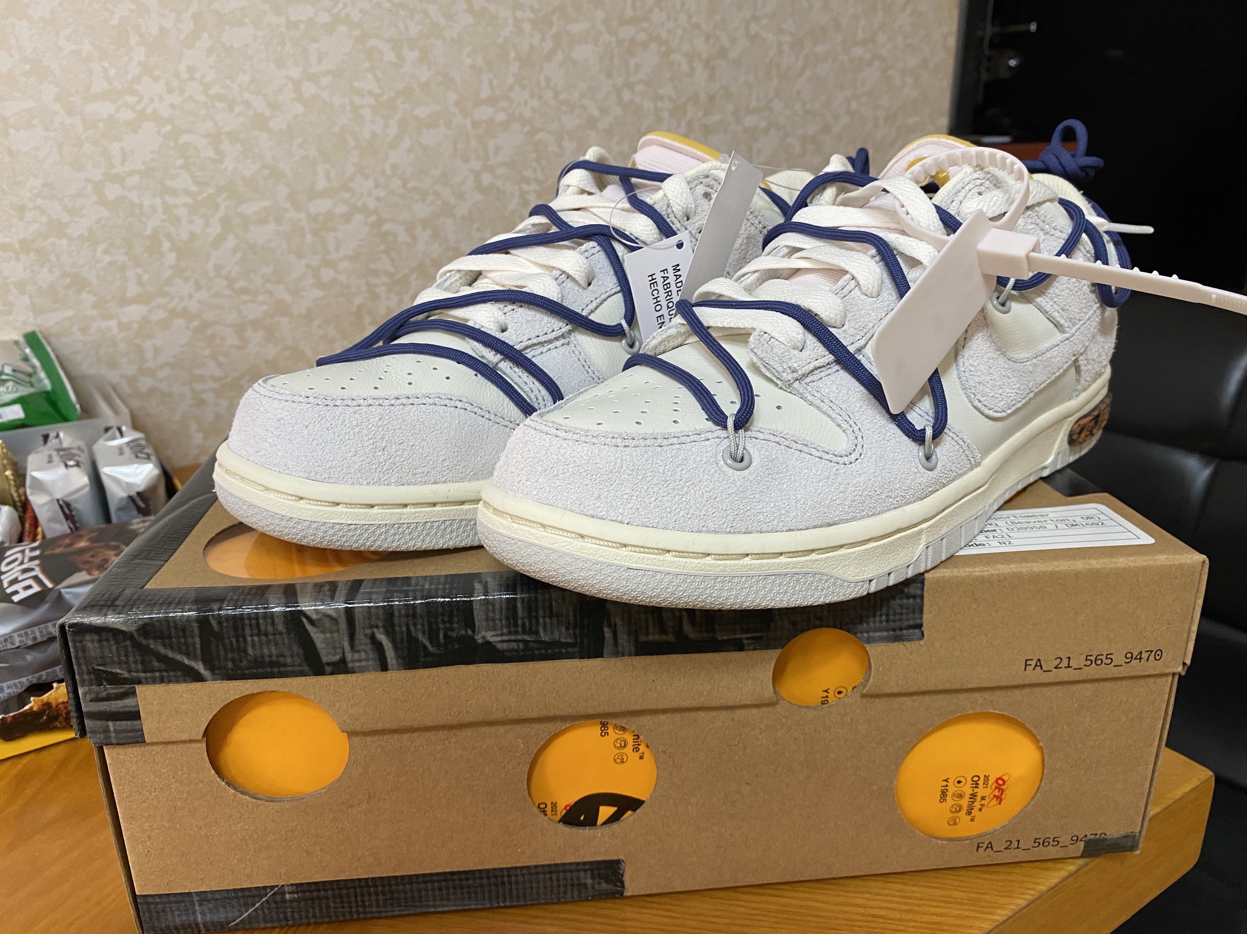 Nike x Off-White Dunk Low The 50 - Lot 18 착용 스타일