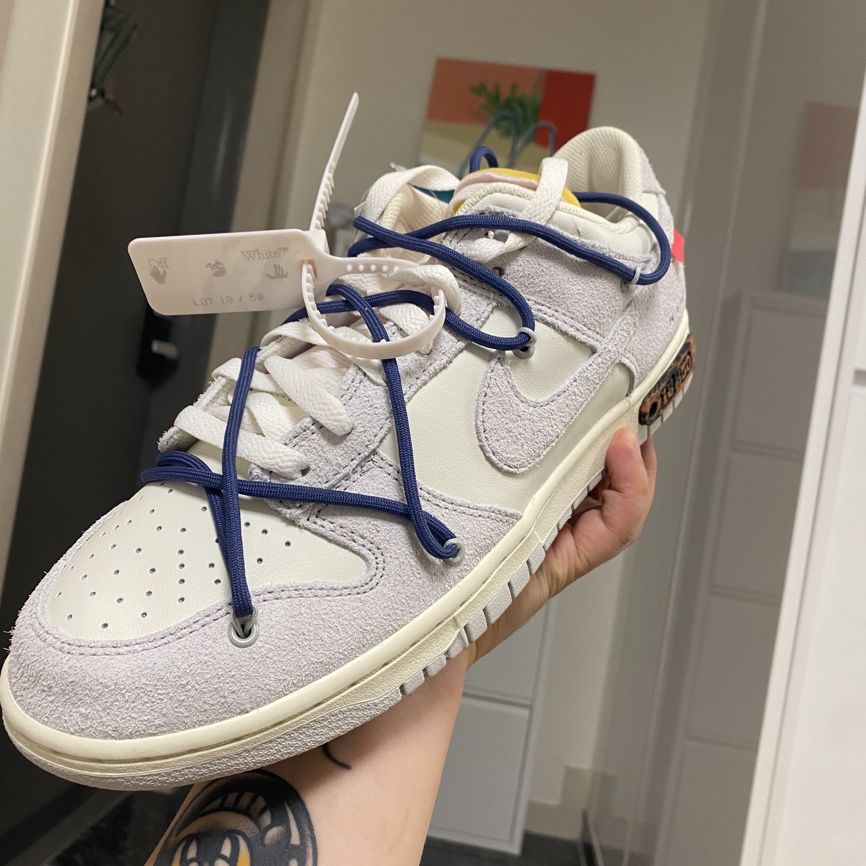 Nike x Off-White Dunk Low The 50 - Lot 18 착용 스타일
