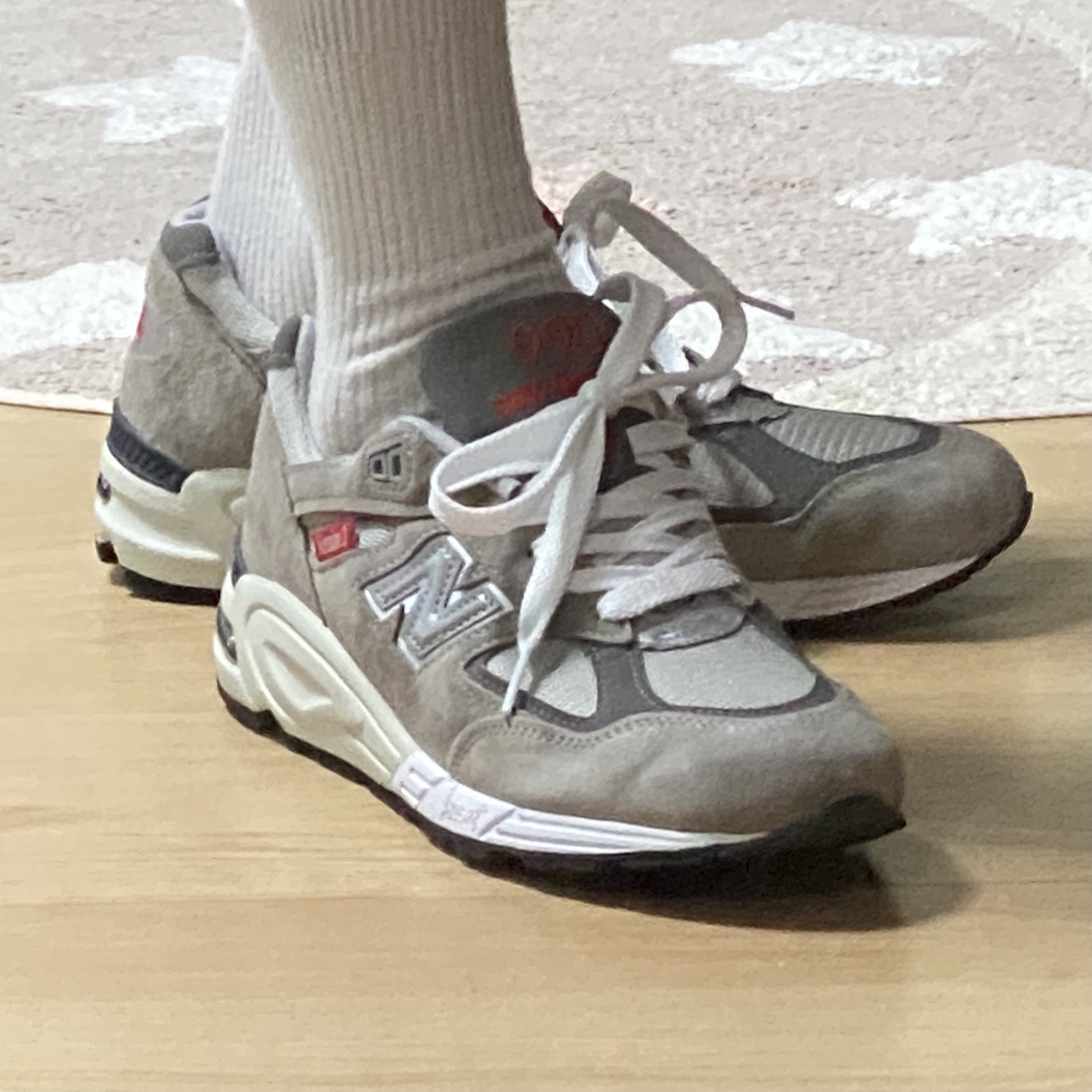 New Balance 990vs2 Made in USA Grey 착용 스타일