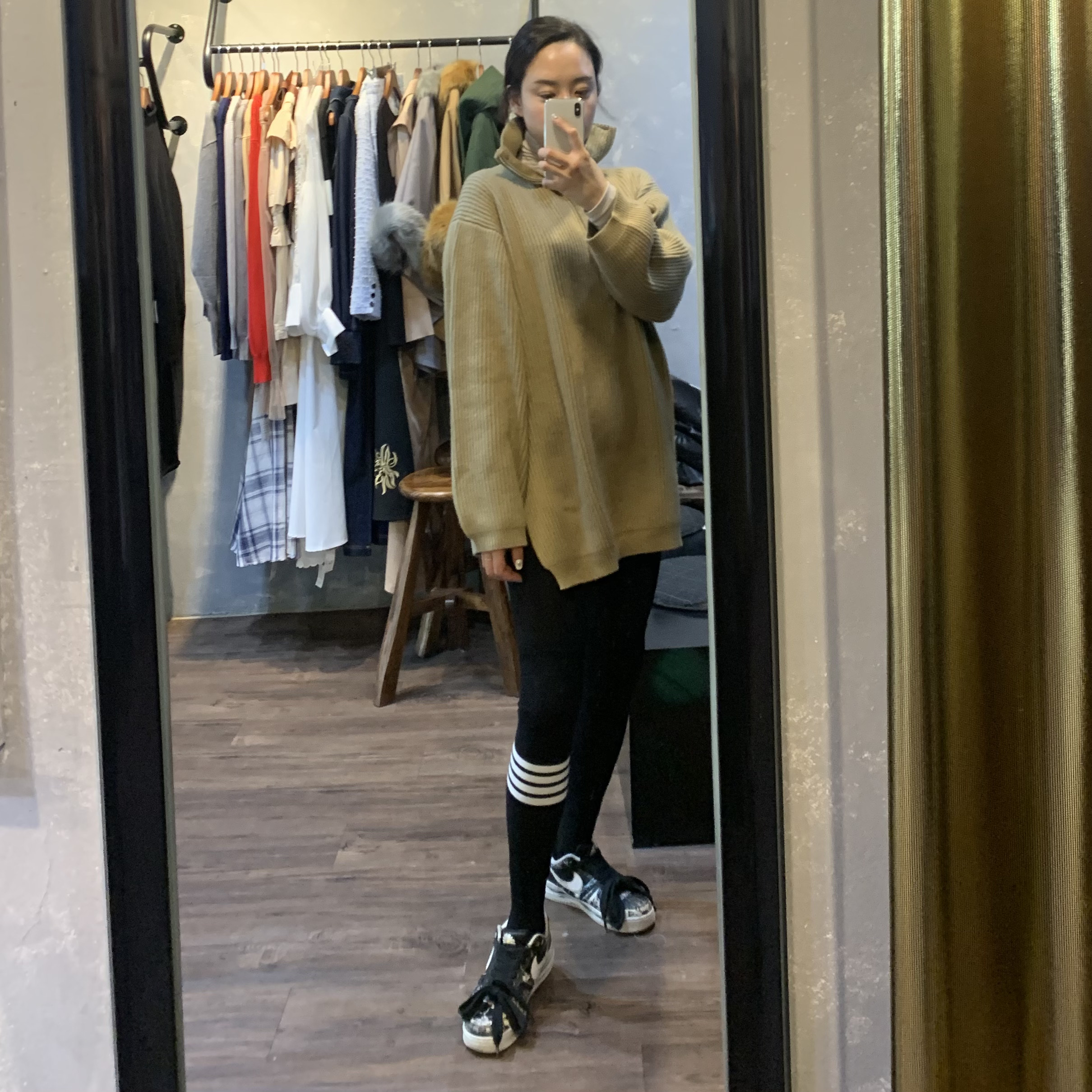 Nike x Peaceminusone Air Force 1 Low Para-Noise 착용 스타일