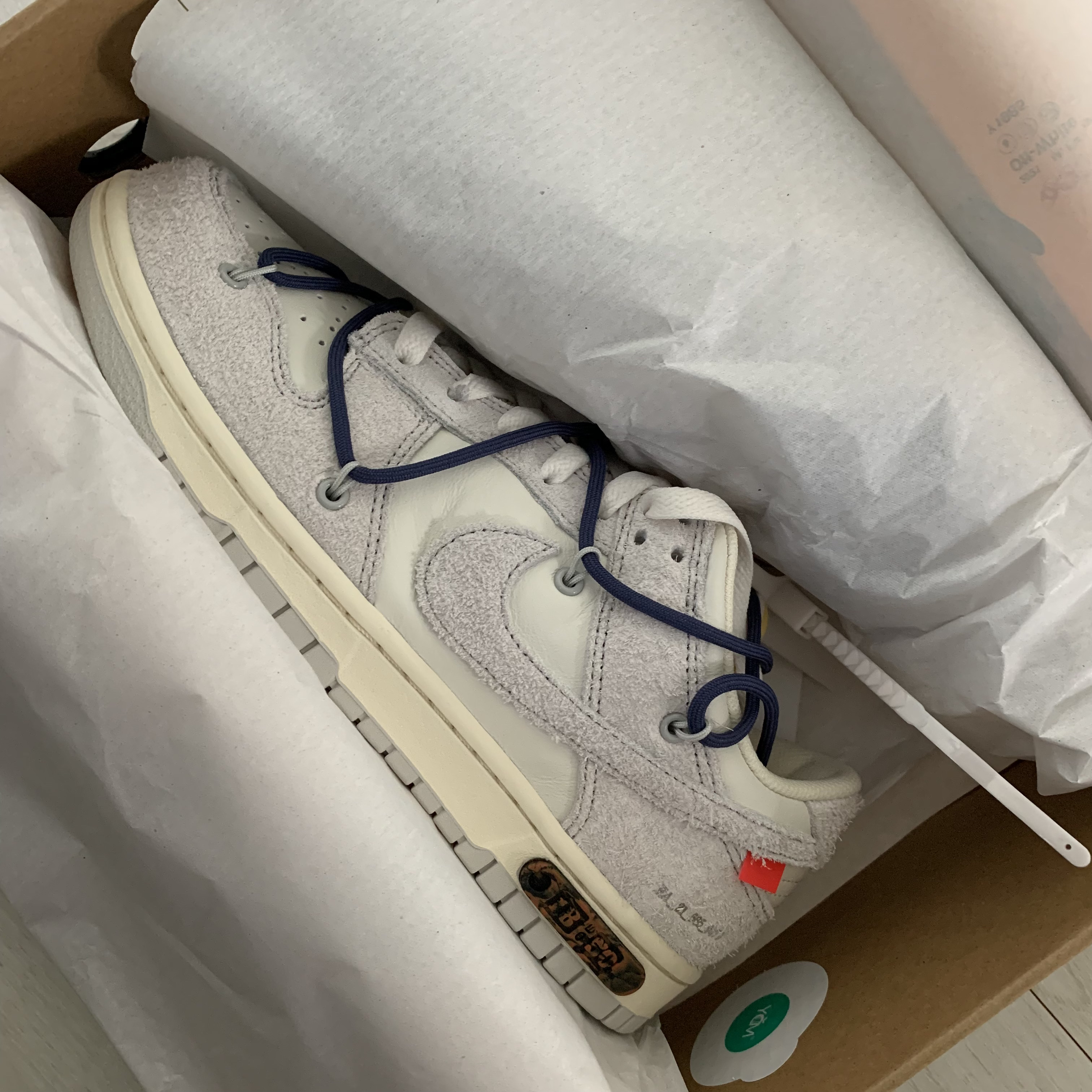 Nike x Off-White Dunk Low The 50 - Lot 18 착용 스타일 - 2