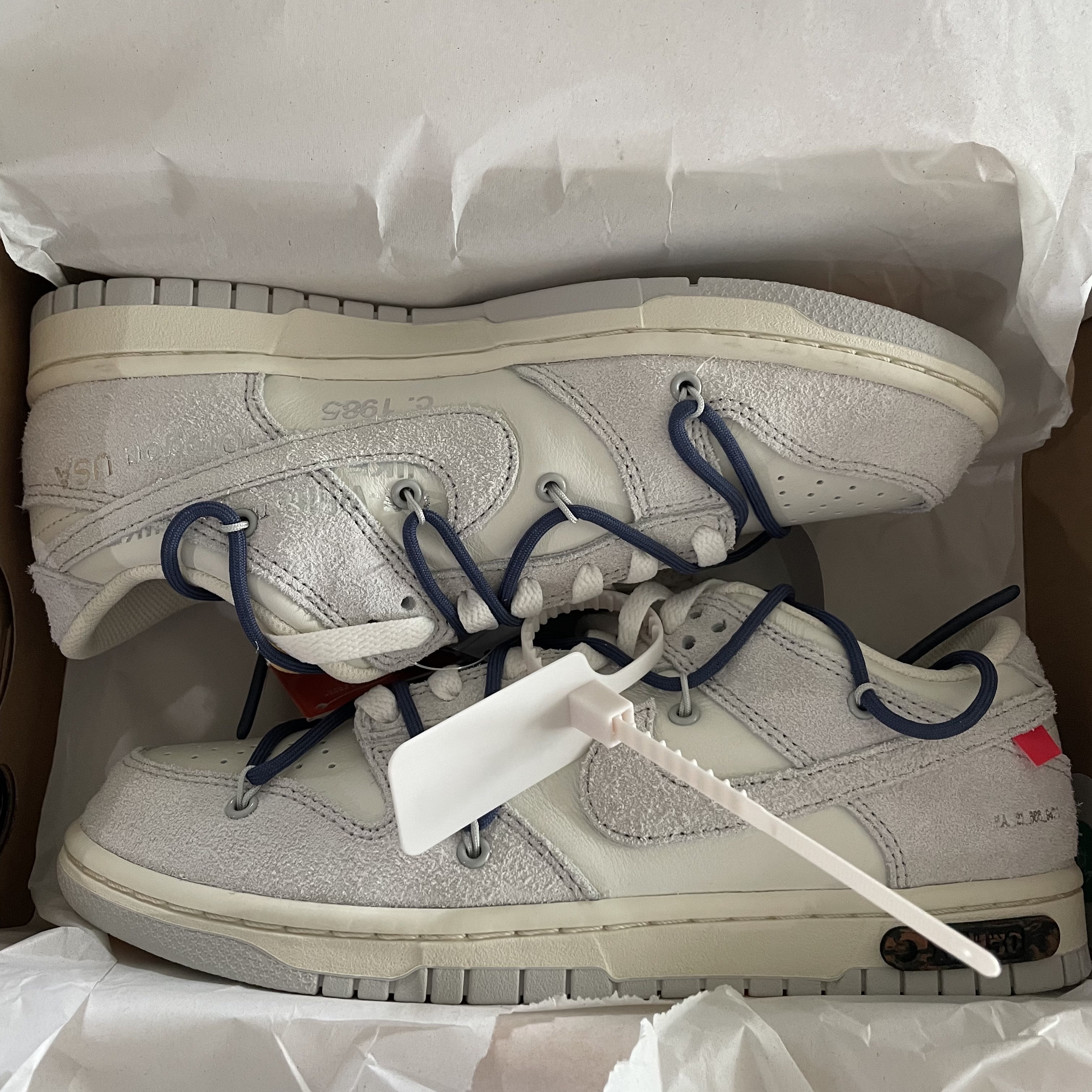 Nike x Off-White Dunk Low The 50 - Lot 18 착용 스타일 - 2