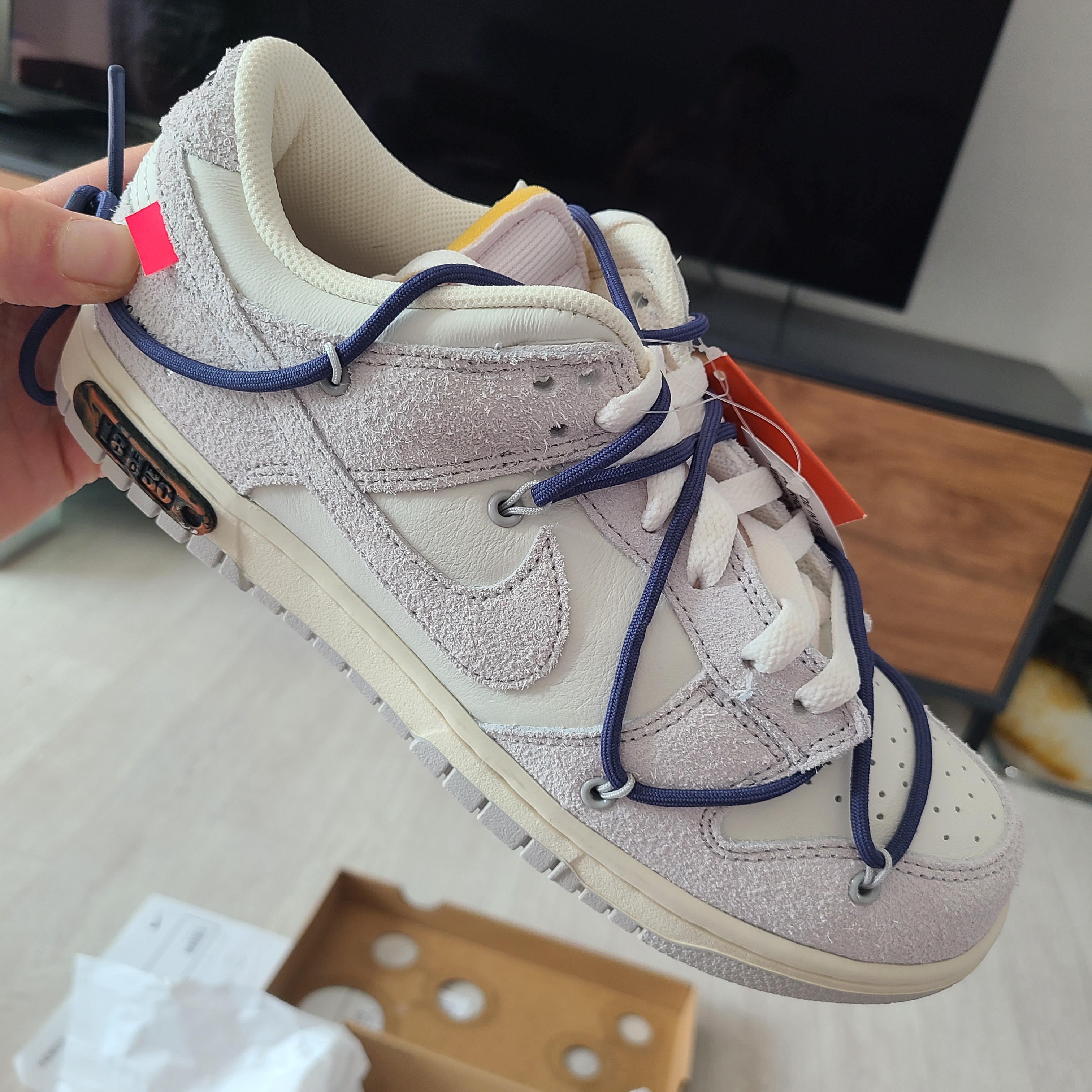 Nike x Off-White Dunk Low The 50 - Lot 18 착용 스타일 - 1