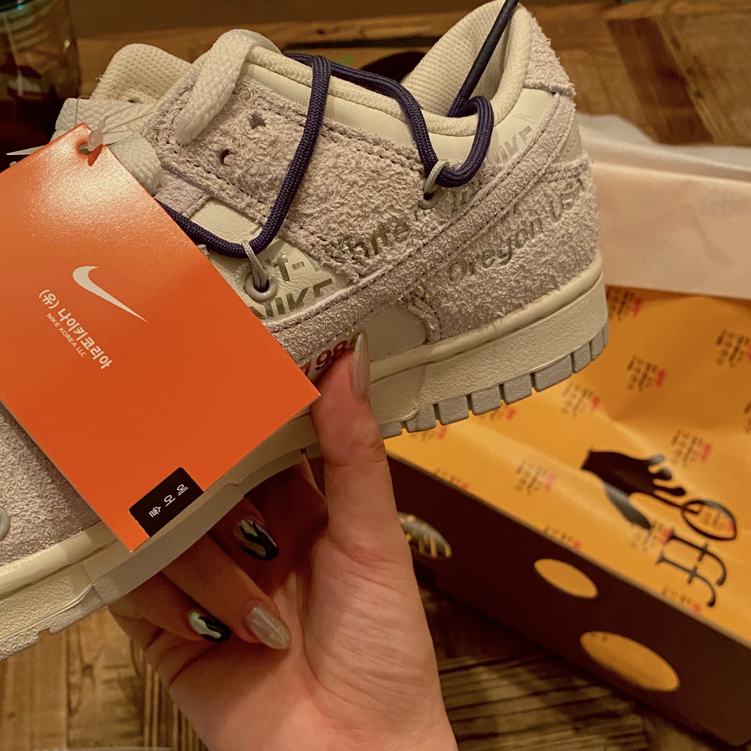 Nike x Off-White Dunk Low The 50 - Lot 18 착용 스타일 - 1