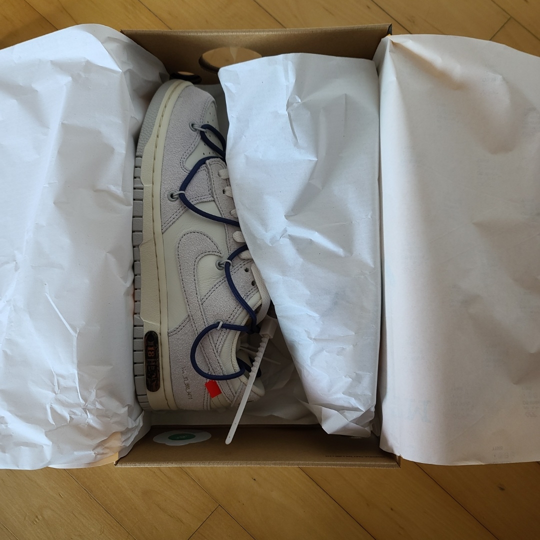 Nike x Off-White Dunk Low The 50 - Lot 18 착용 스타일 - 2