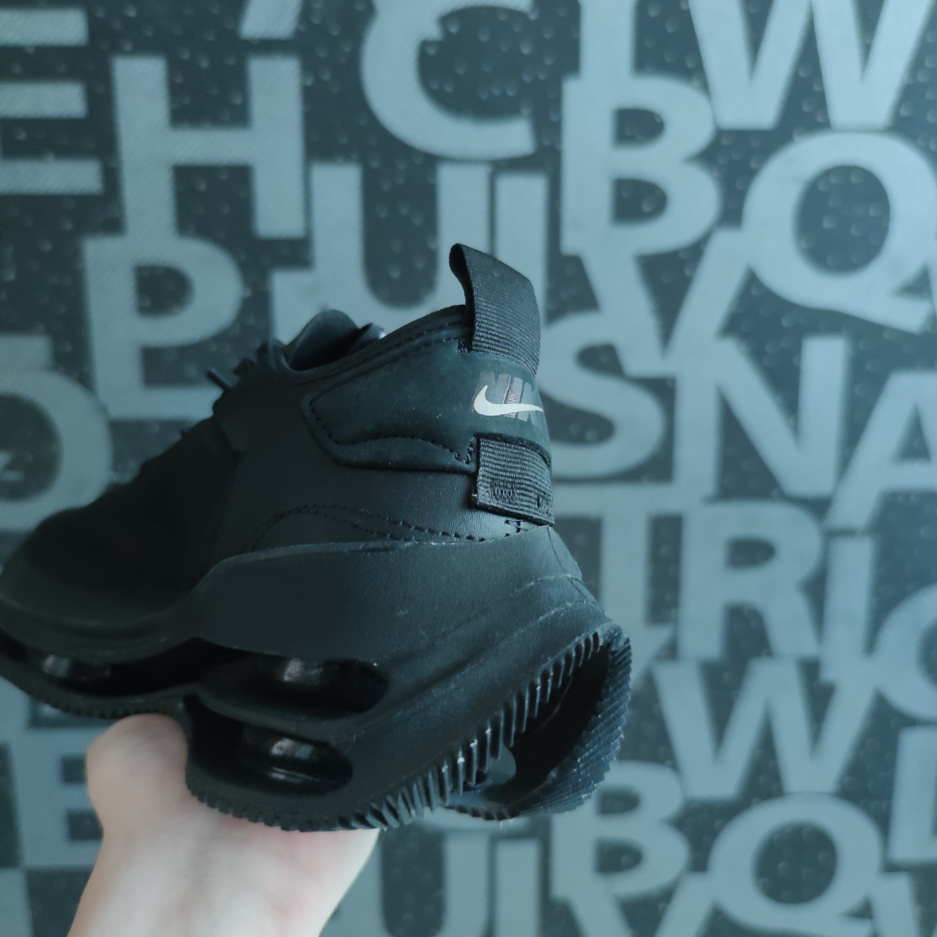 (W) Nike Zoom Double Stacked Smoke Grey 착용 스타일 - 2