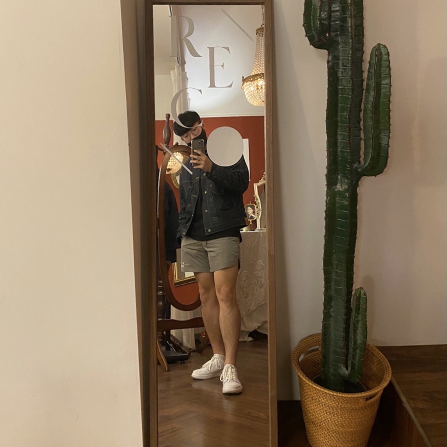 Jordan 1 Low OG Neutral Grey, IAB Studio Woven Shorts Gray 착용 스타일