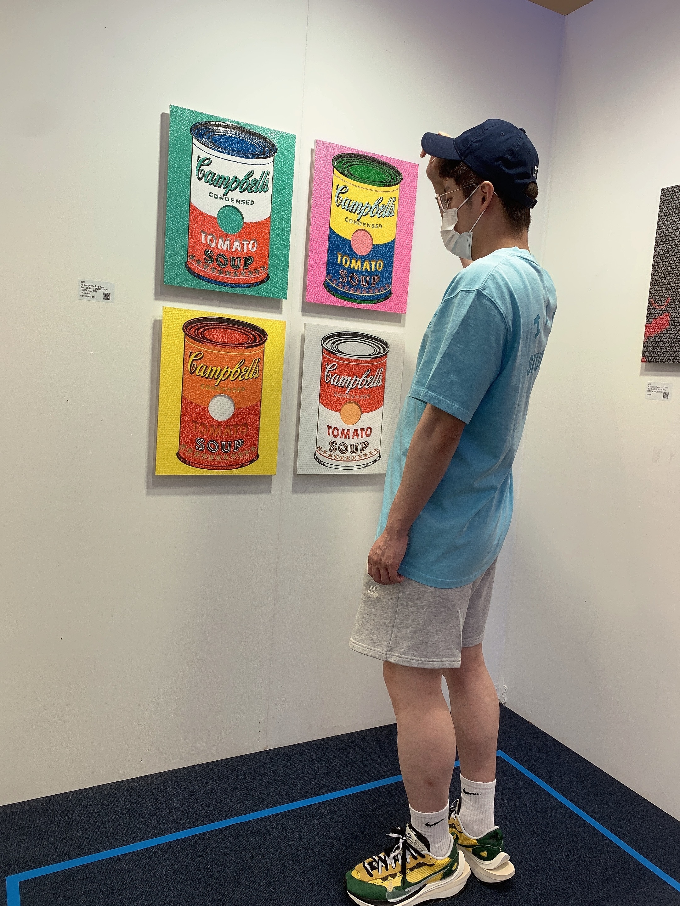 IAB Studio Pigment T-Shirt Cyan, Nike x Sacai VaporWaffle Tour Yellow & Gorge Green Sail 착용 스타일 - 2