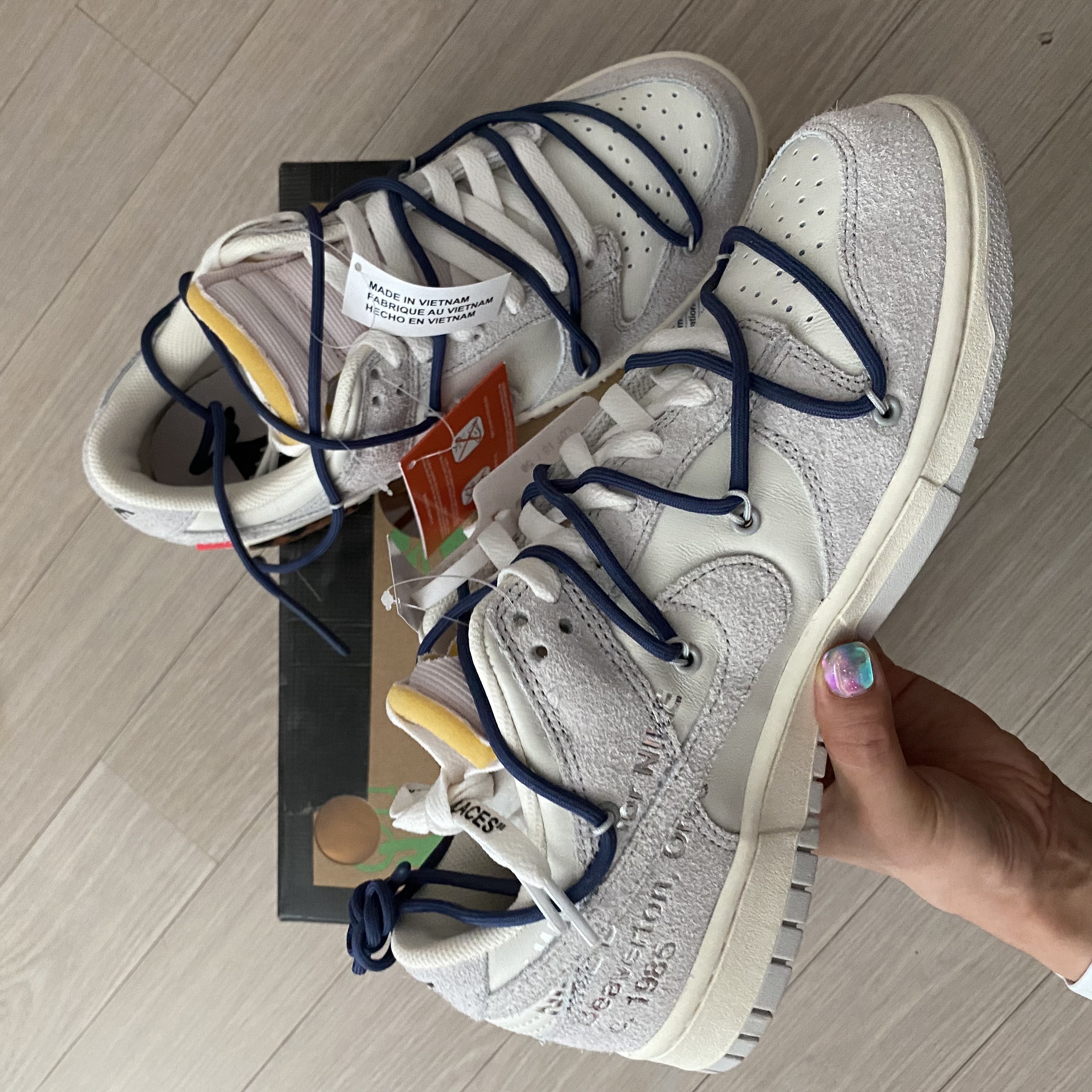 Nike x Off-White Dunk Low The 50 - Lot 18 착용 스타일