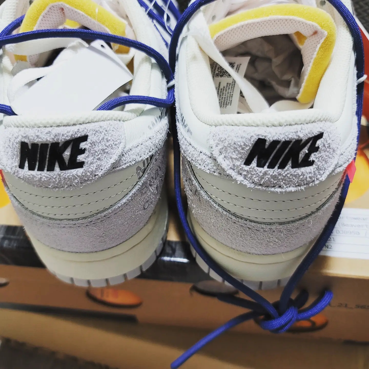 Nike x Off-White Dunk Low The 50 - Lot 18 착용 스타일 - 4