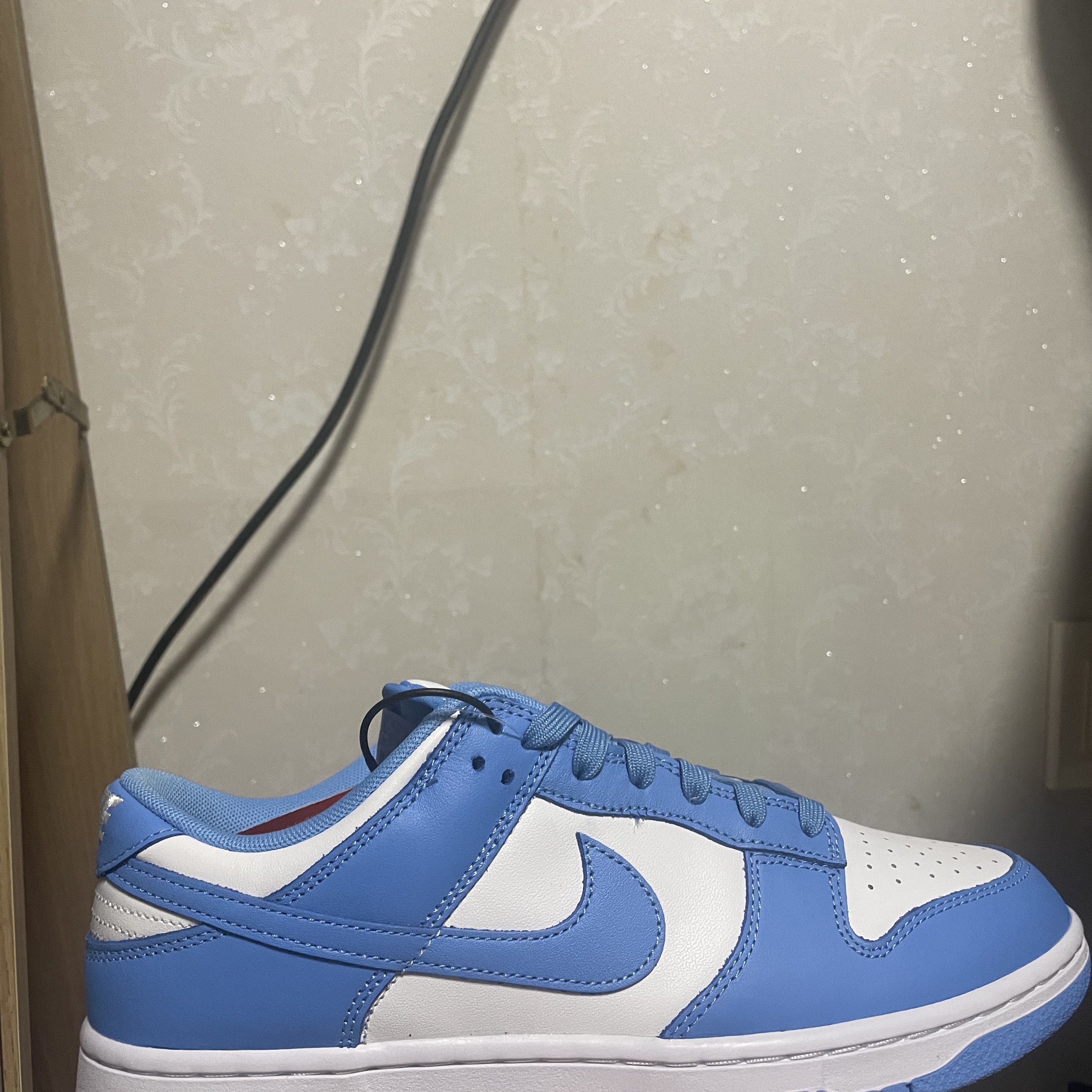 Nike Dunk Low Retro Hyper Cobalt, Nike x Fragment Dunk High Black 착용 스타일 - 3