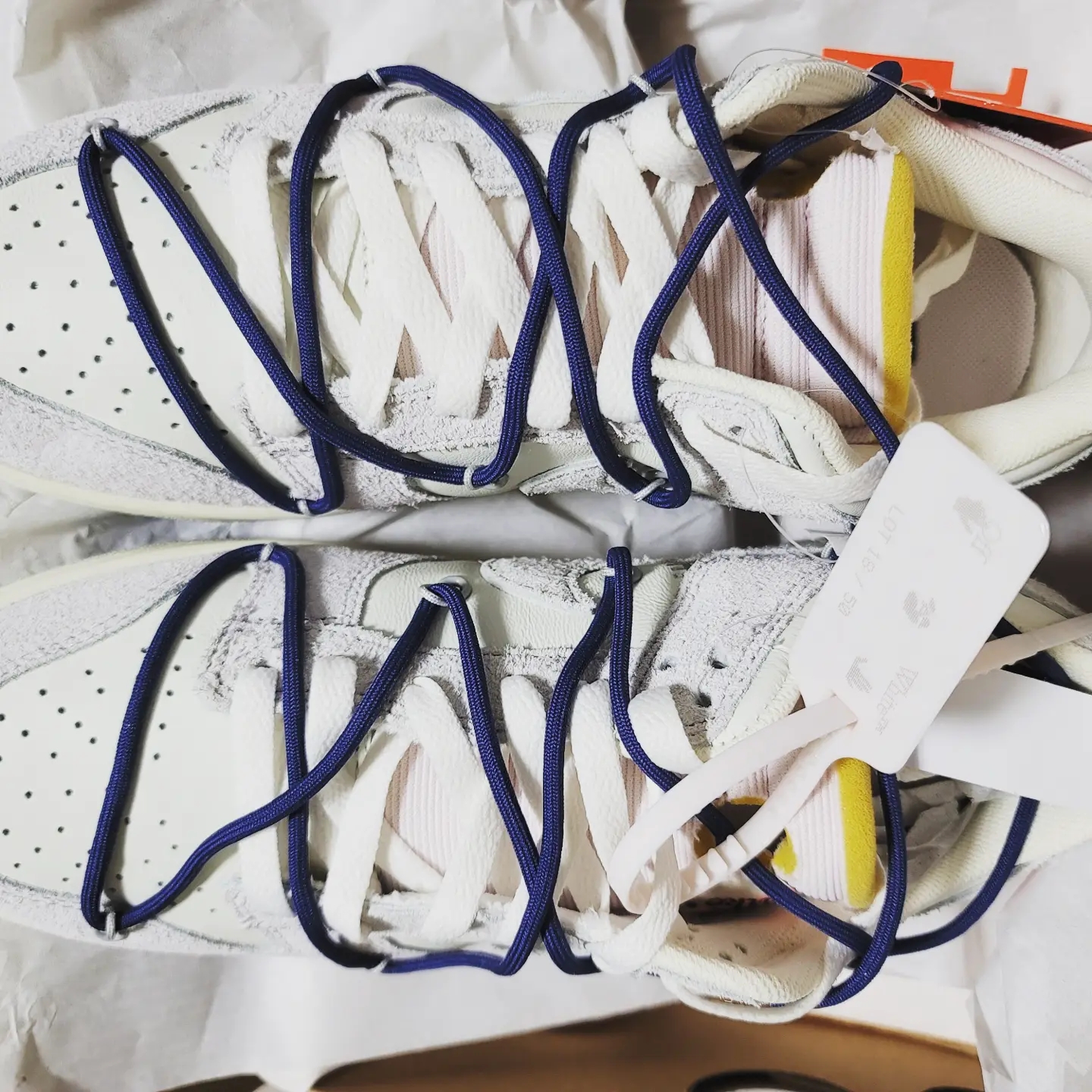Nike x Off-White Dunk Low The 50 - Lot 18 착용 스타일 - 3