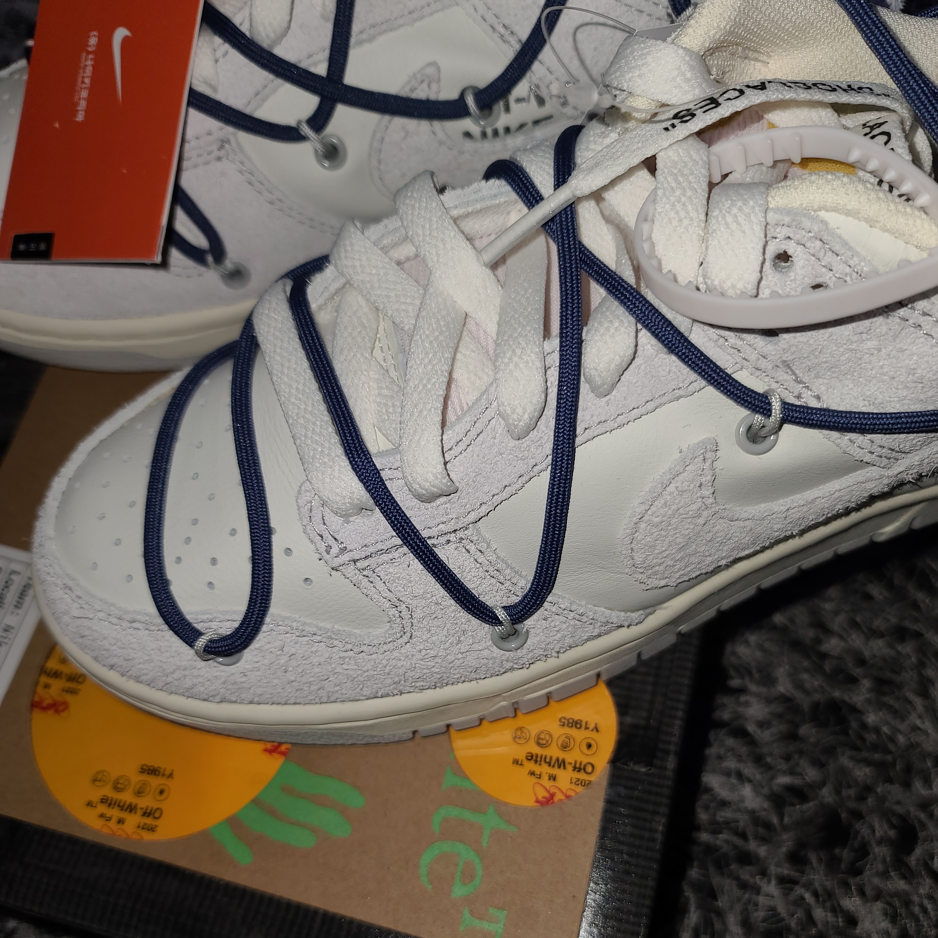 Nike x Off-White Dunk Low The 50 - Lot 18 착용 스타일 - 2