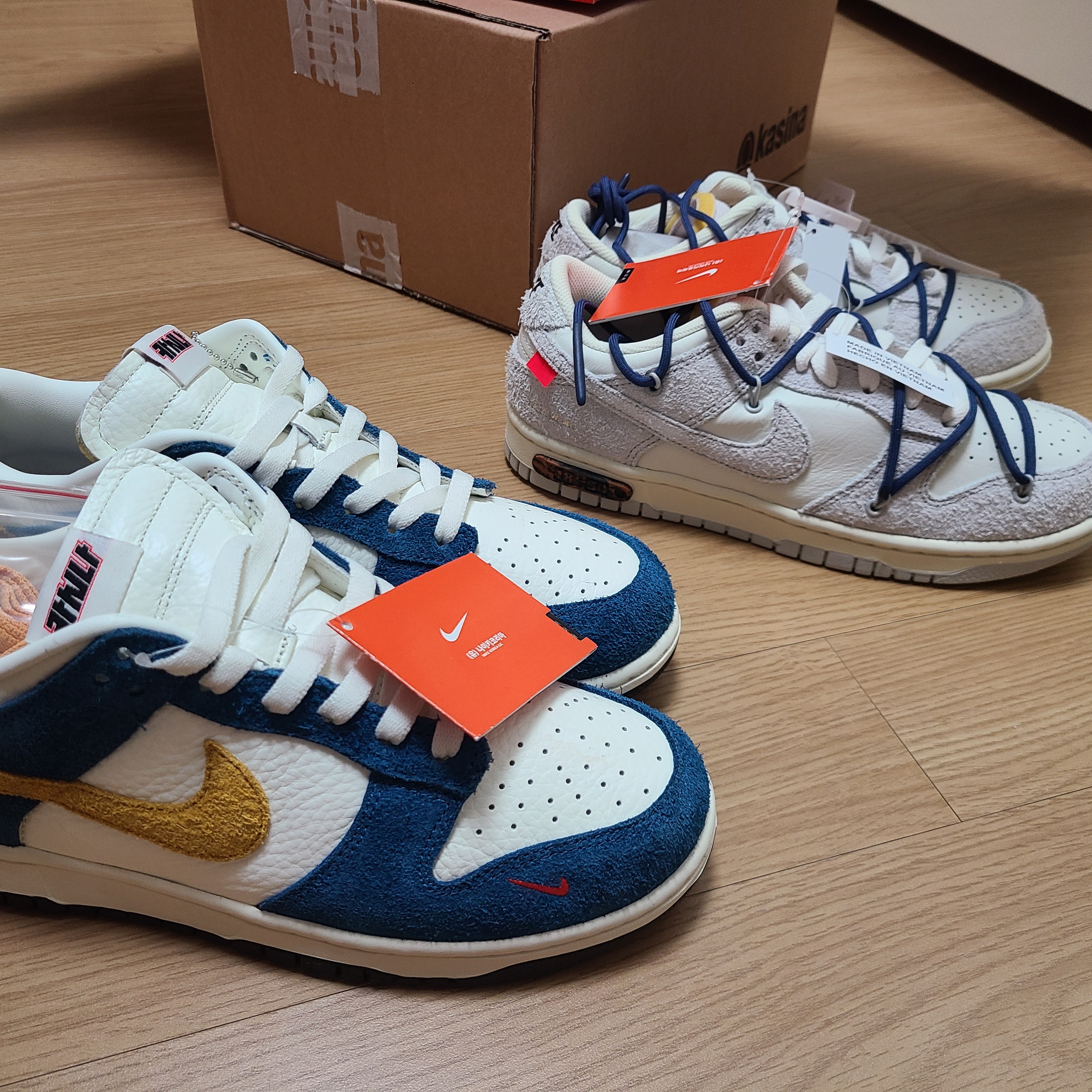 Nike x Kasina Dunk Low 80's Bus 착용 스타일