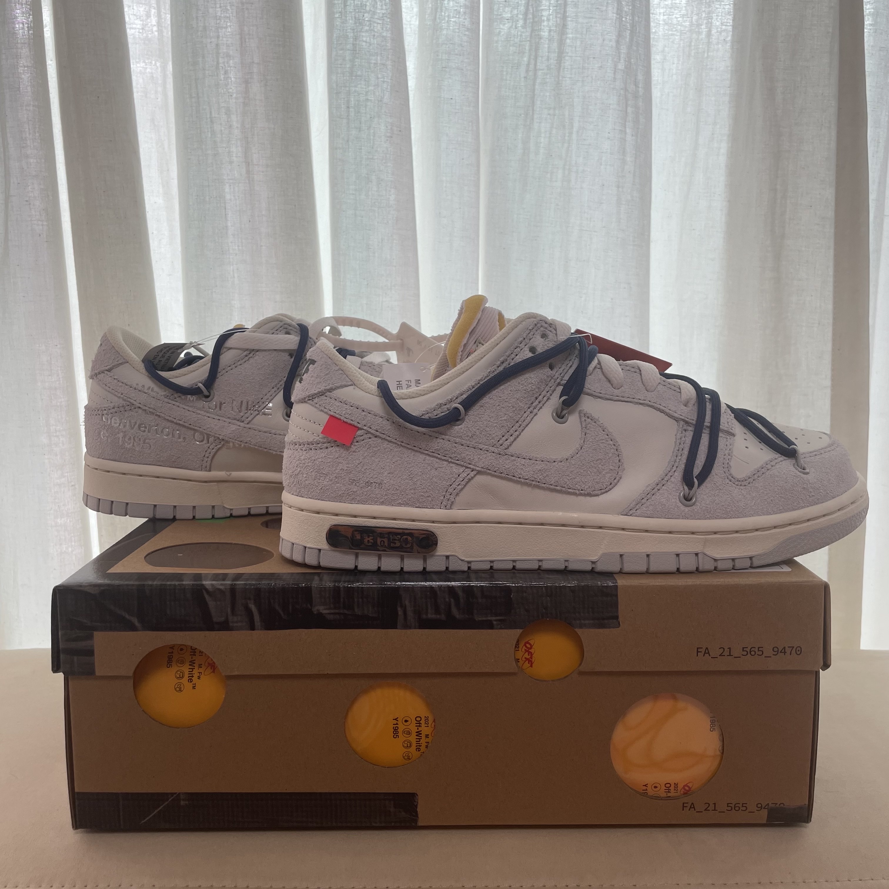 Nike x Off-White Dunk Low The 50 - Lot 18 착용 스타일