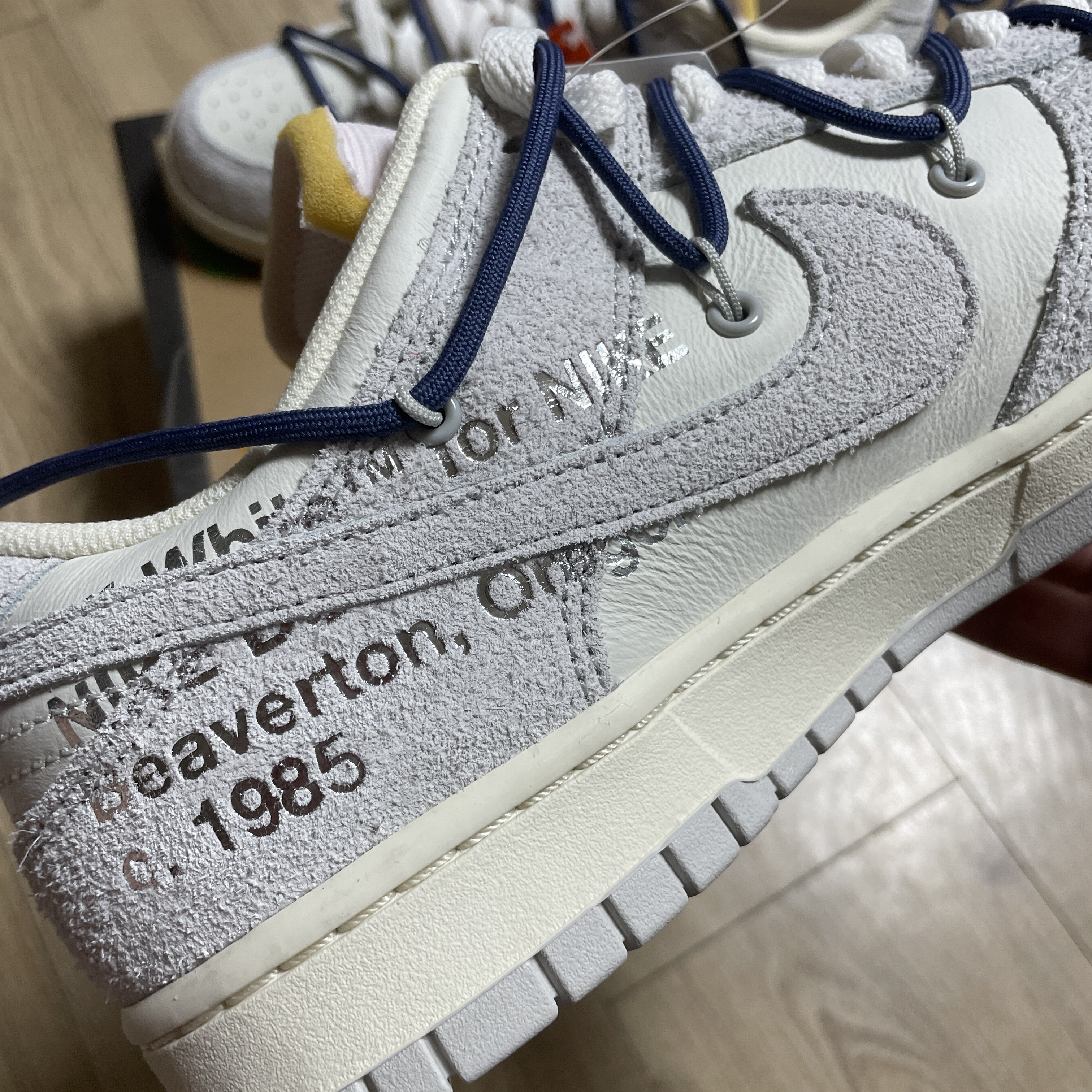 Nike x Off-White Dunk Low The 50 - Lot 18 착용 스타일 - 5