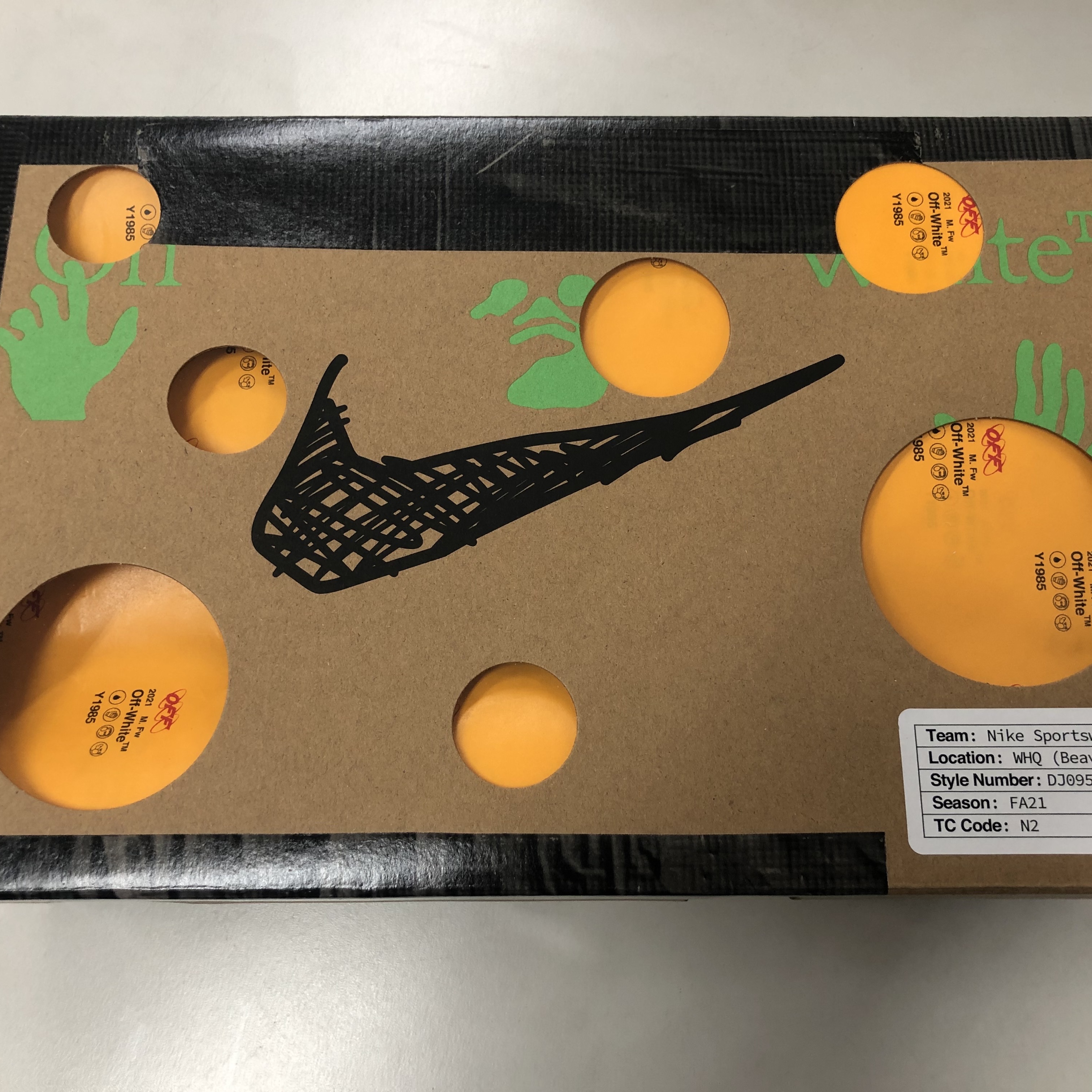 Nike x Off-White Dunk Low The 50 - Lot 18 착용 스타일 - 4