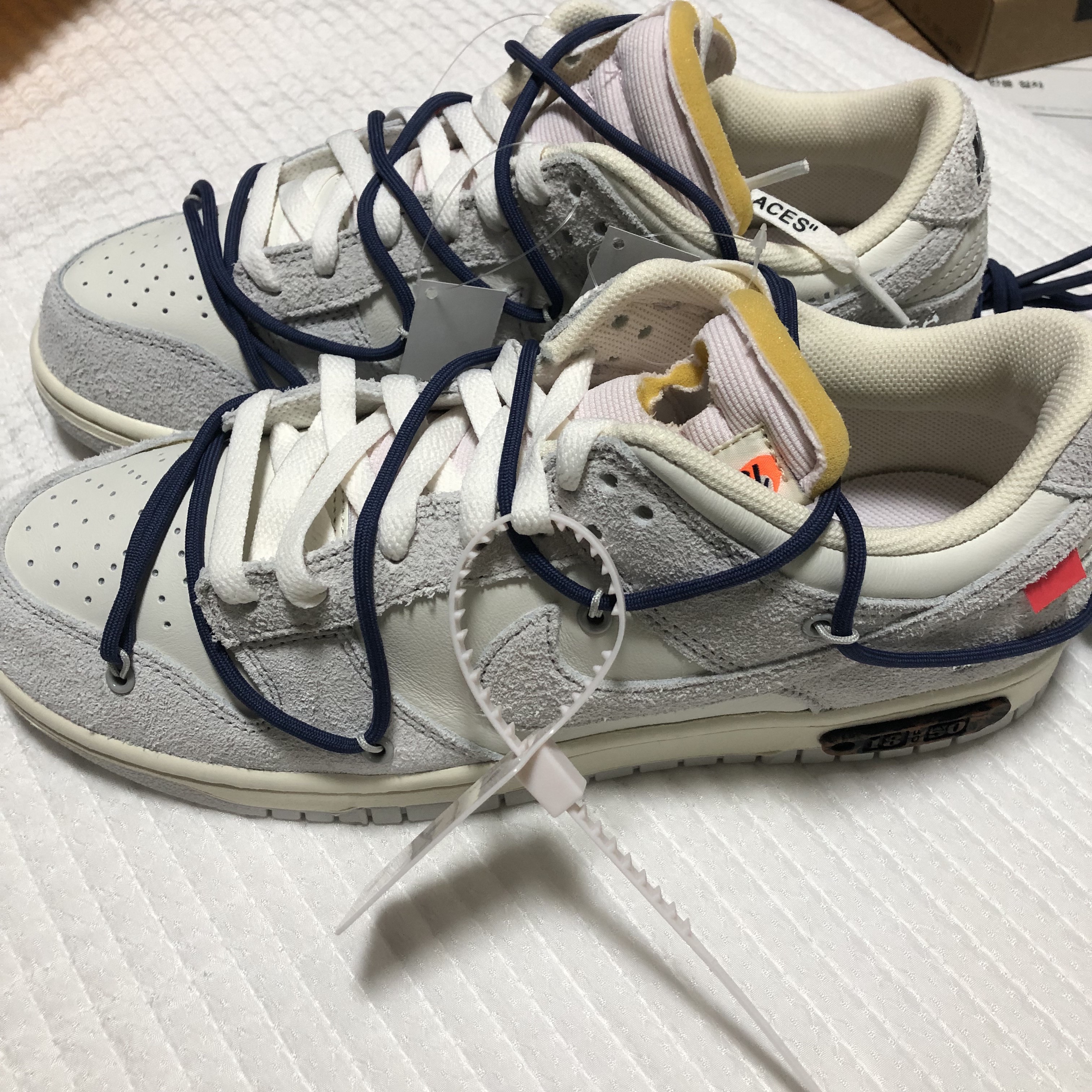 Nike x Off-White Dunk Low The 50 - Lot 18 착용 스타일