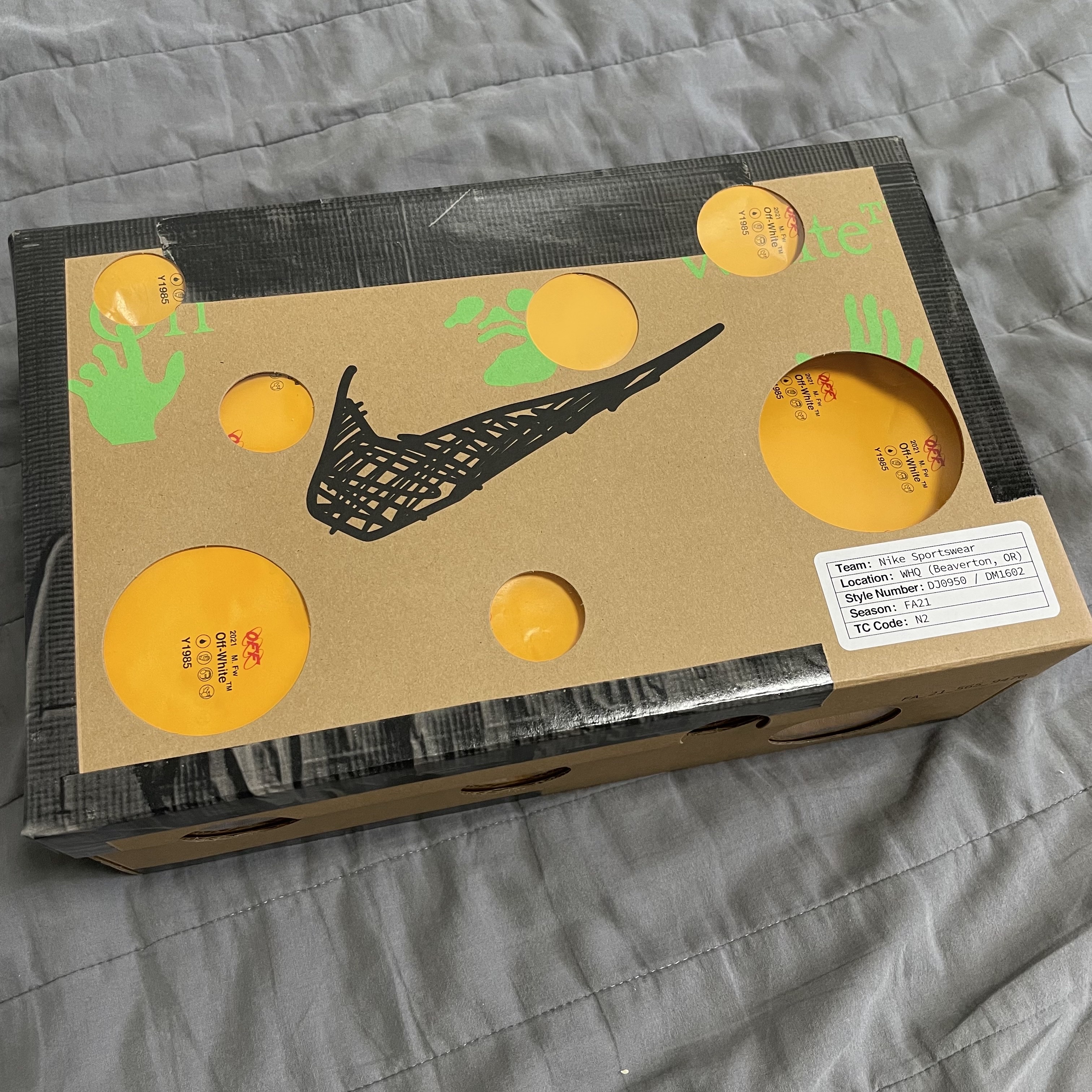 Nike x Off-White Dunk Low The 50 - Lot 18 착용 스타일 - 1