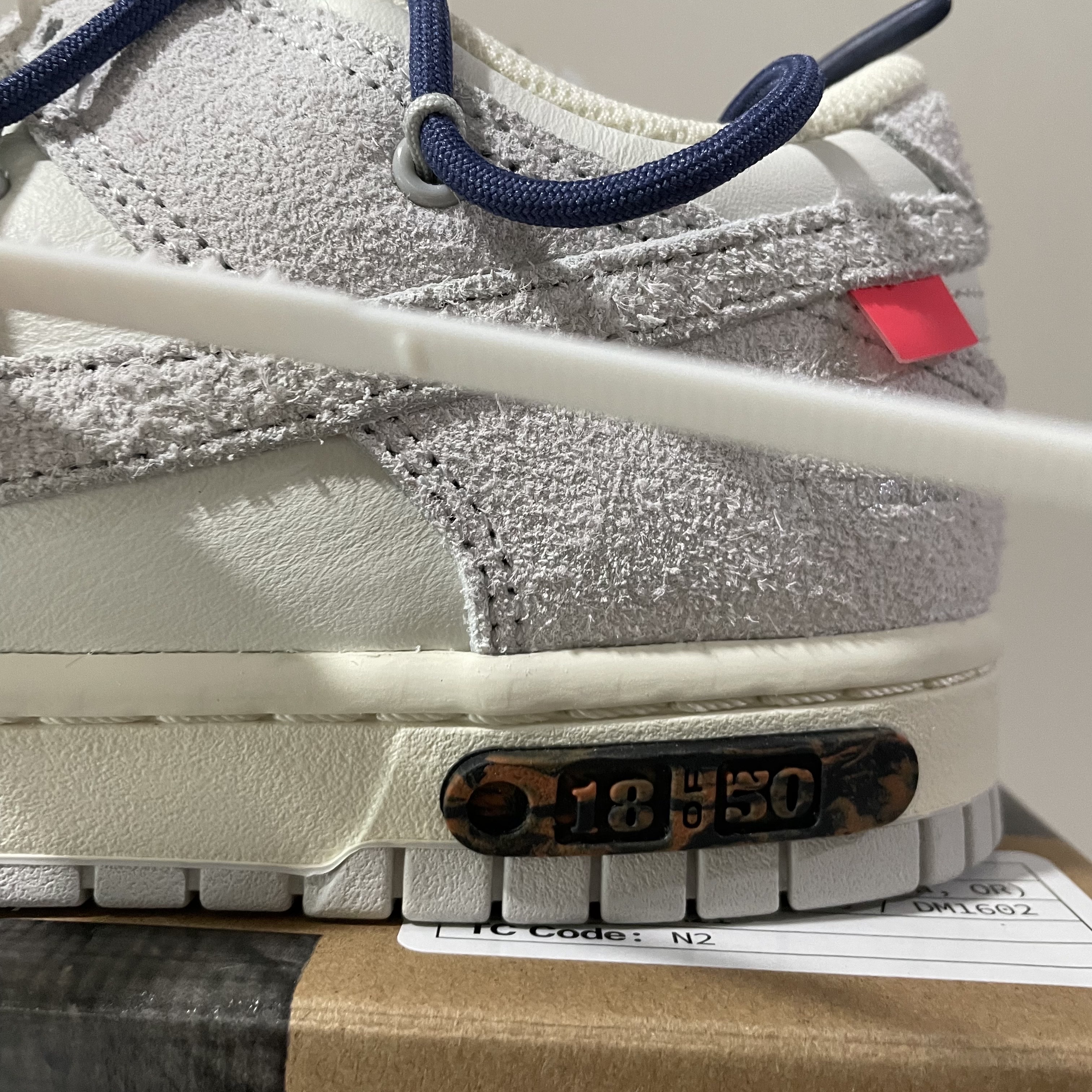 Nike x Off-White Dunk Low The 50 - Lot 18 착용 스타일 - 4