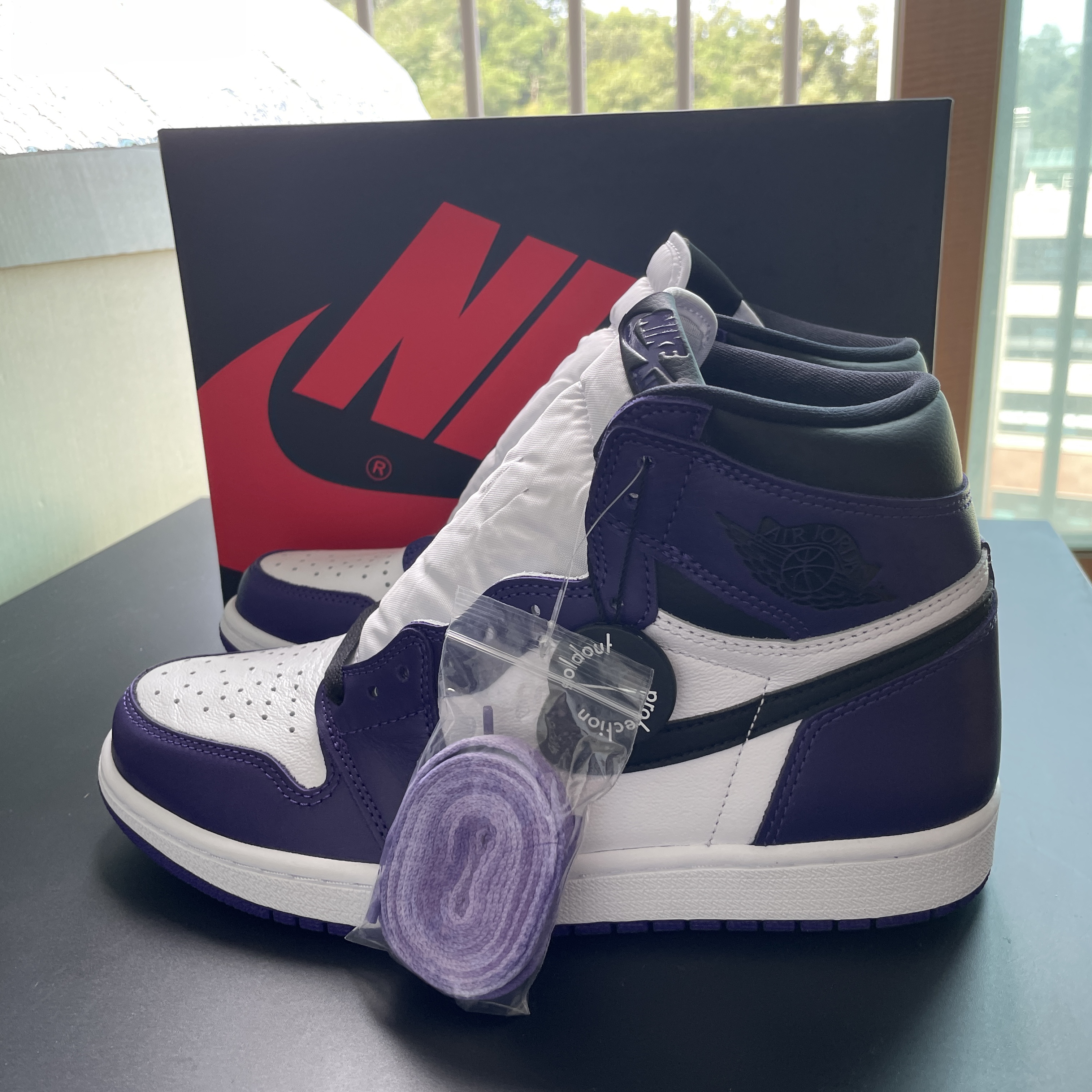 Jordan 1 Retro High OG Court Purple 2020 착용 스타일 - 2