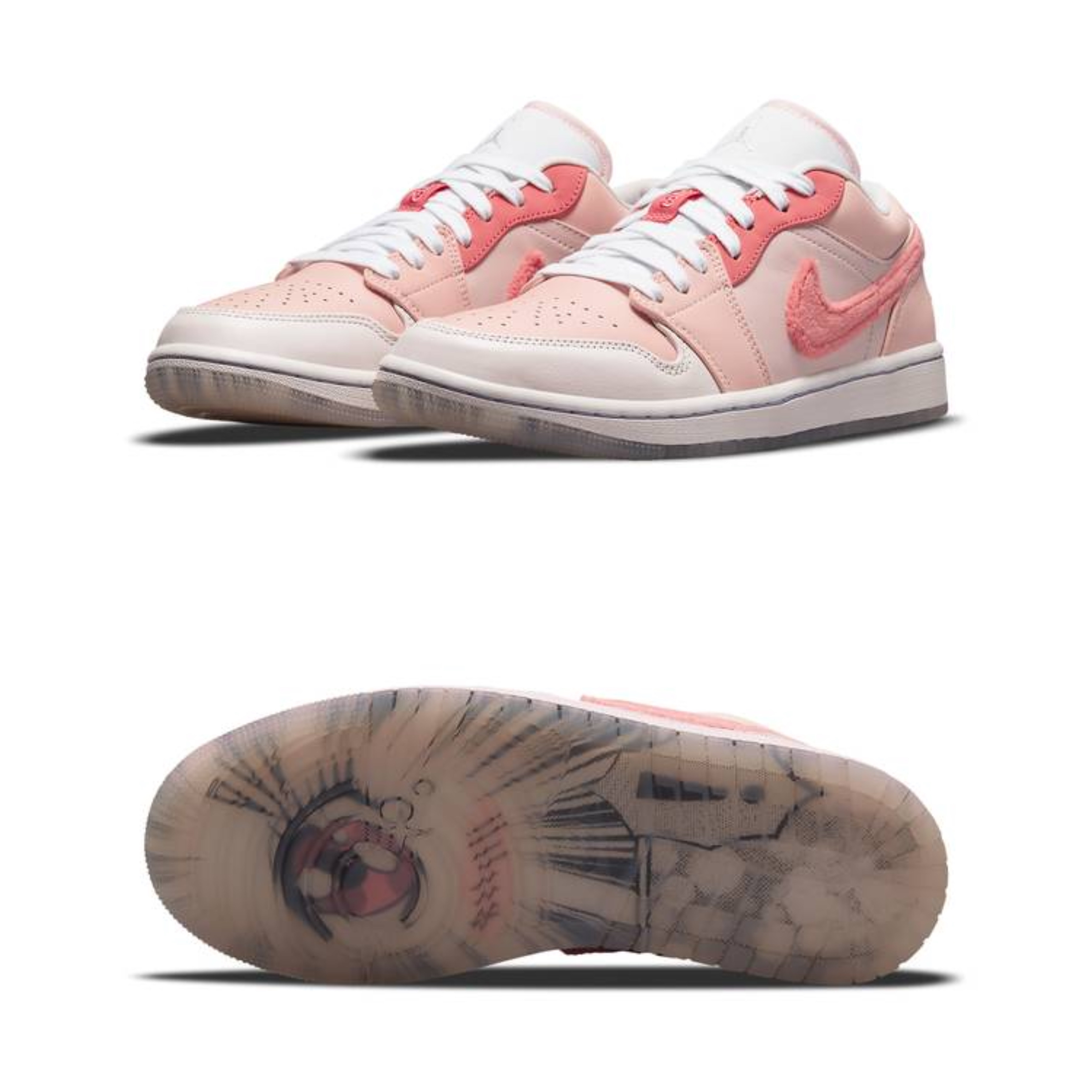 (GS) Jordan 1 Low Light Arctic Pink, (GS) Jordan 1 Low Light Arctic Pink 착용 스타일 - 2