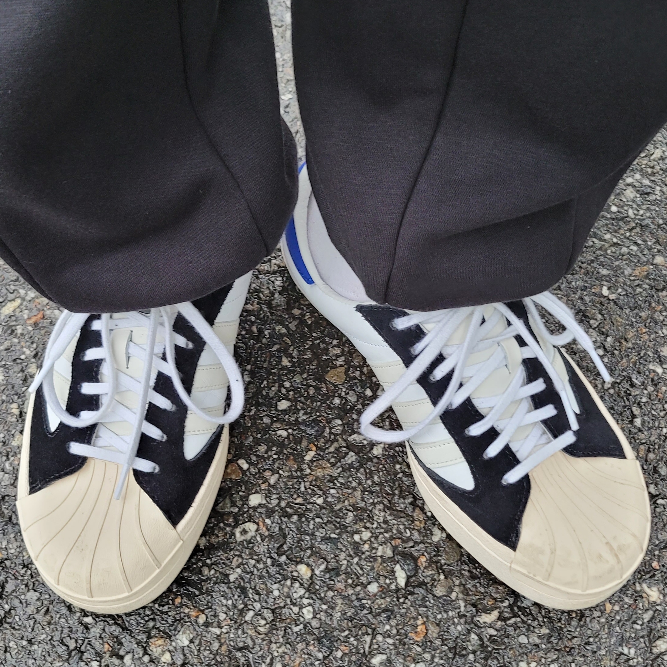 Y-3 Yohji Star Cloud White Bold Blue 착용 스타일