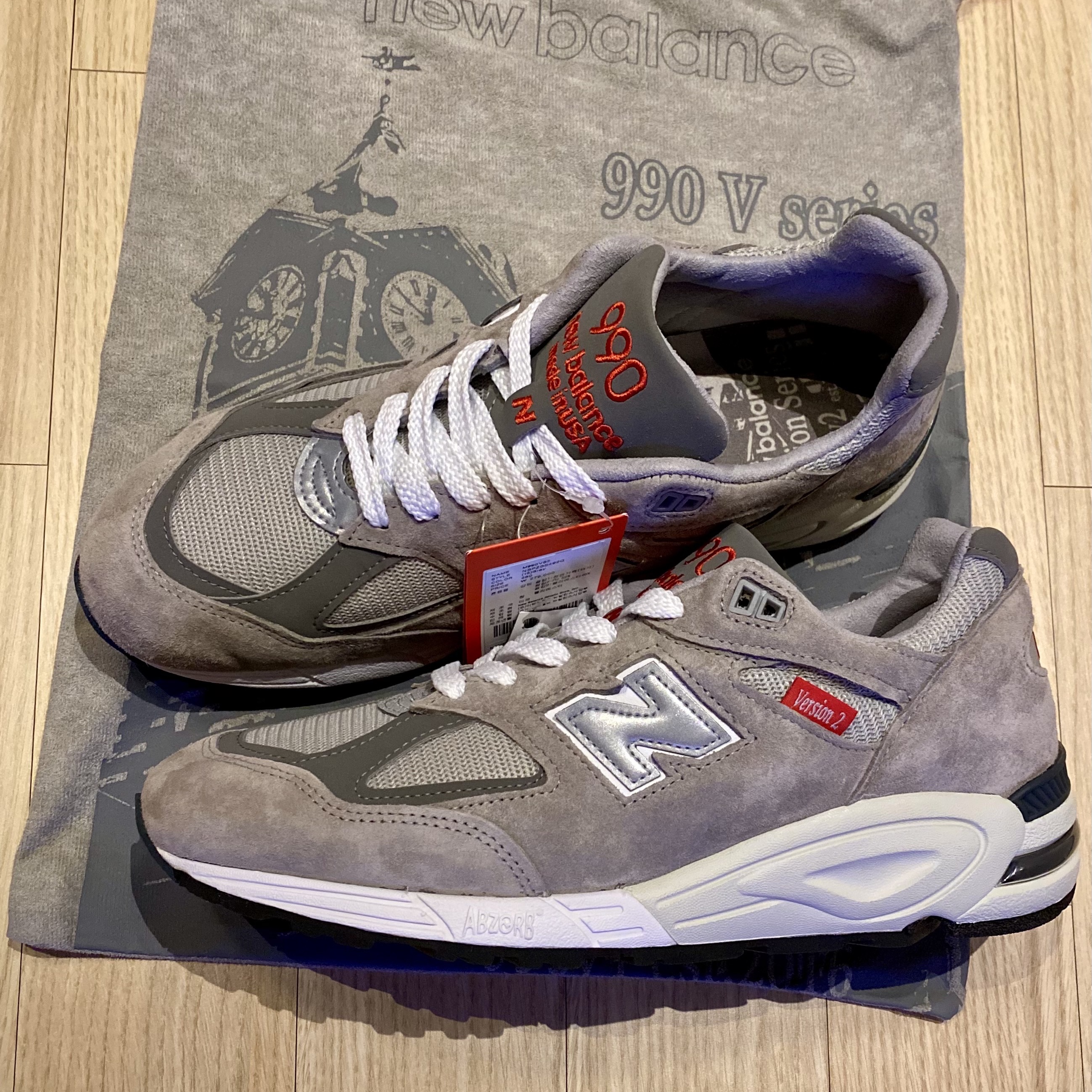 New Balance 990vs2 Made in USA Grey 착용 스타일
