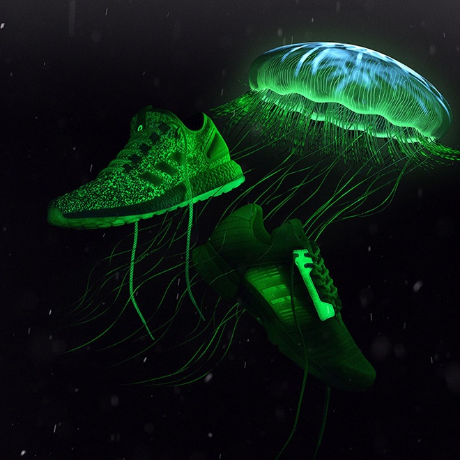 Adidas Pureboost Wish Sneakerboy Jellyfish 착용 스타일 - 1