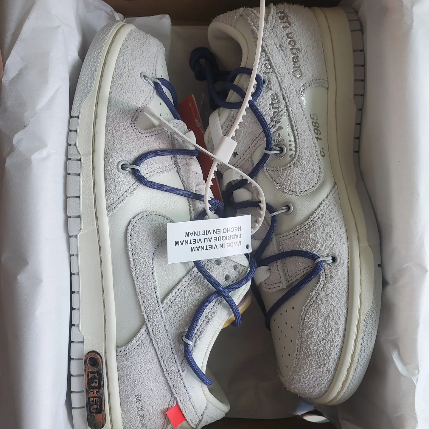 Nike x Off-White Dunk Low The 50 - Lot 18 착용 스타일 - 2