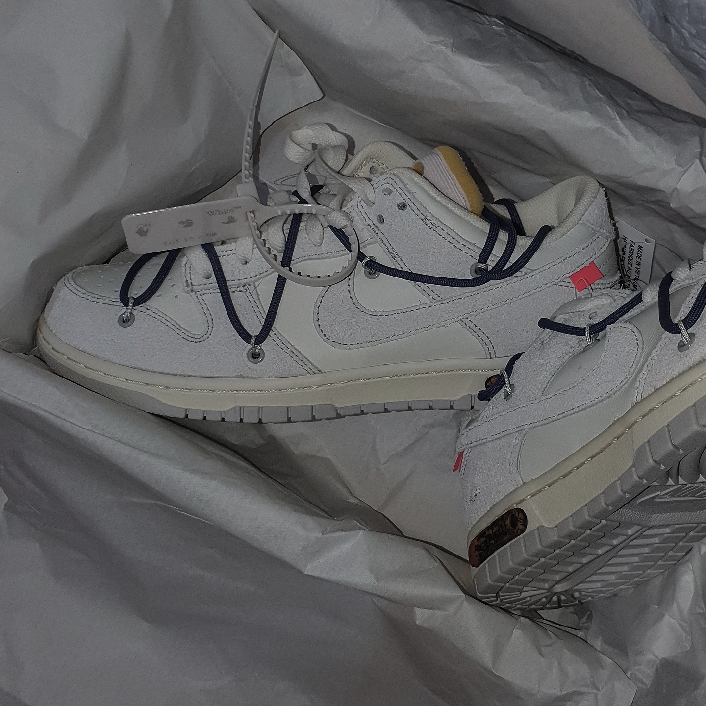 Nike x Off-White Dunk Low The 50 - Lot 18 착용 스타일