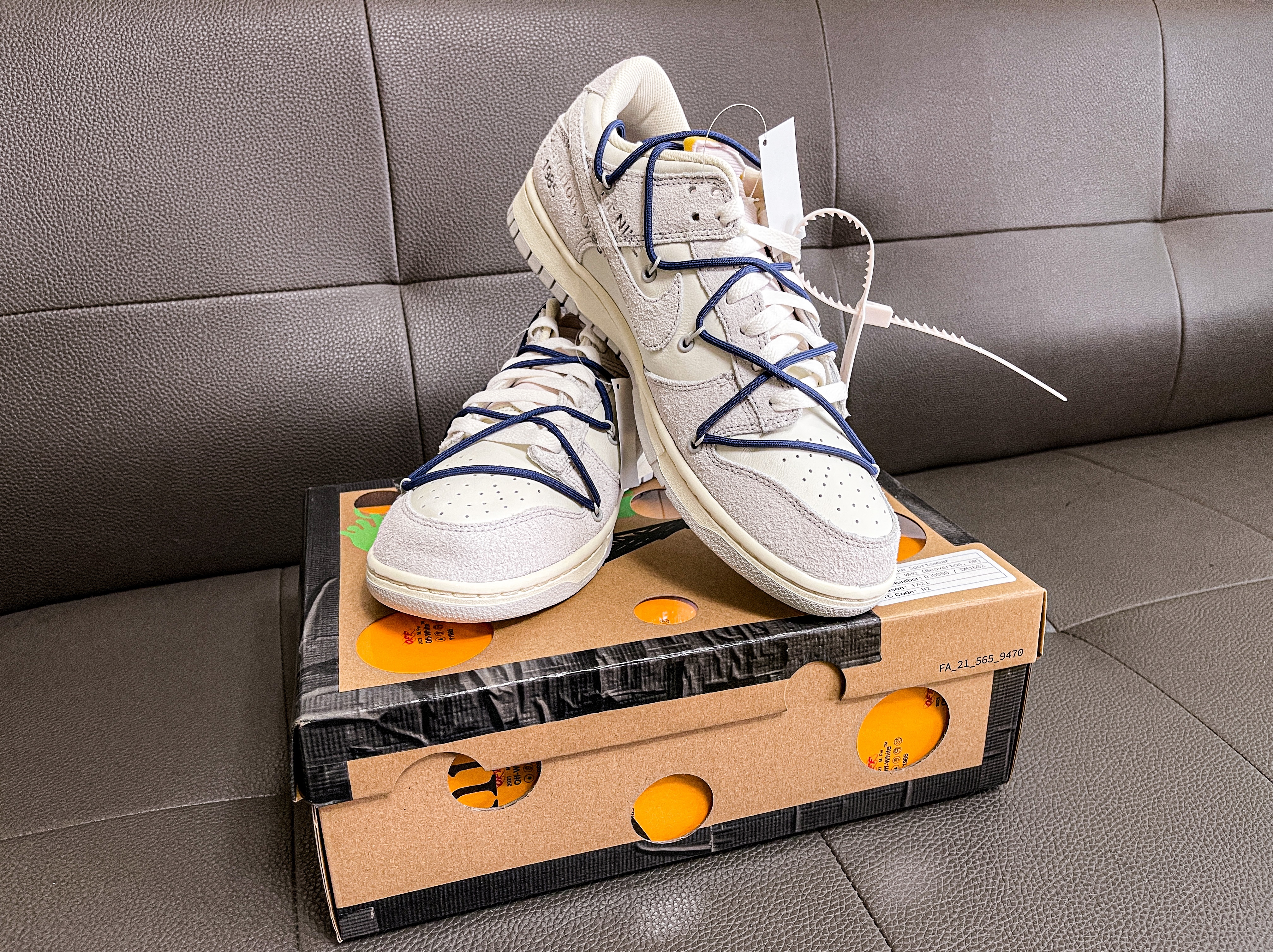 Nike x Off-White Dunk Low The 50 - Lot 18 착용 스타일 - 4