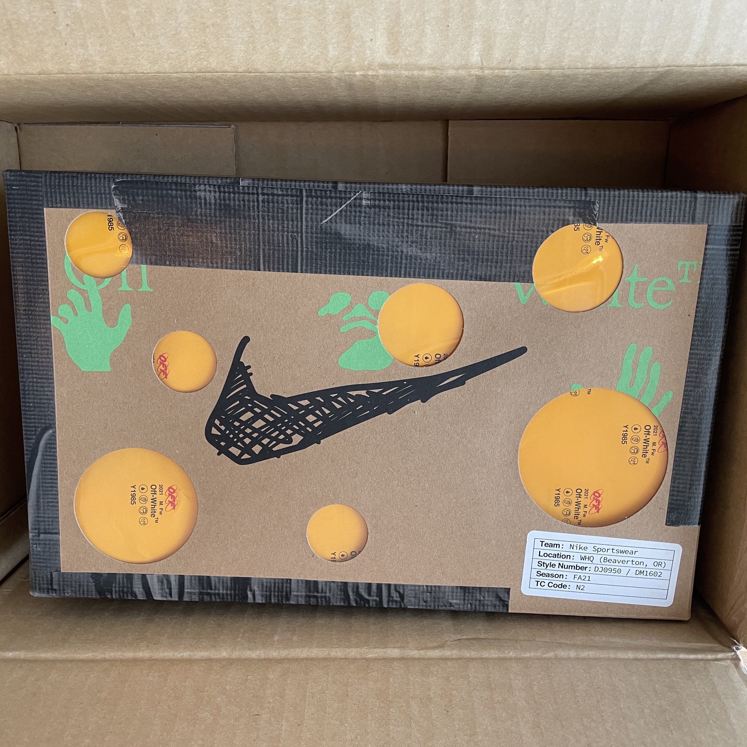 Nike x Off-White Dunk Low The 50 - Lot 18 착용 스타일 - 1