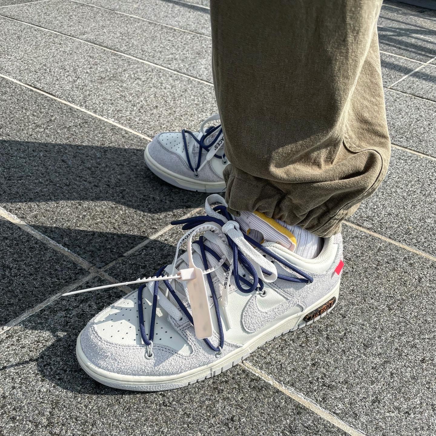 Nike x Off-White Dunk Low The 50 - Lot 18 착용 스타일 - 5