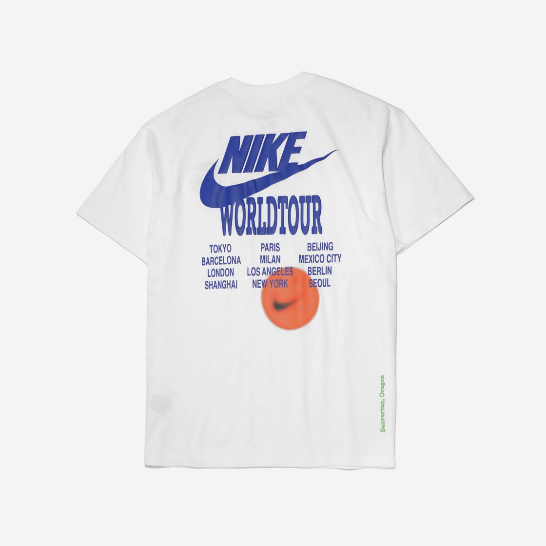 Nike World Tour 2 T-Shirt White - US/EU 상세 이미지 2