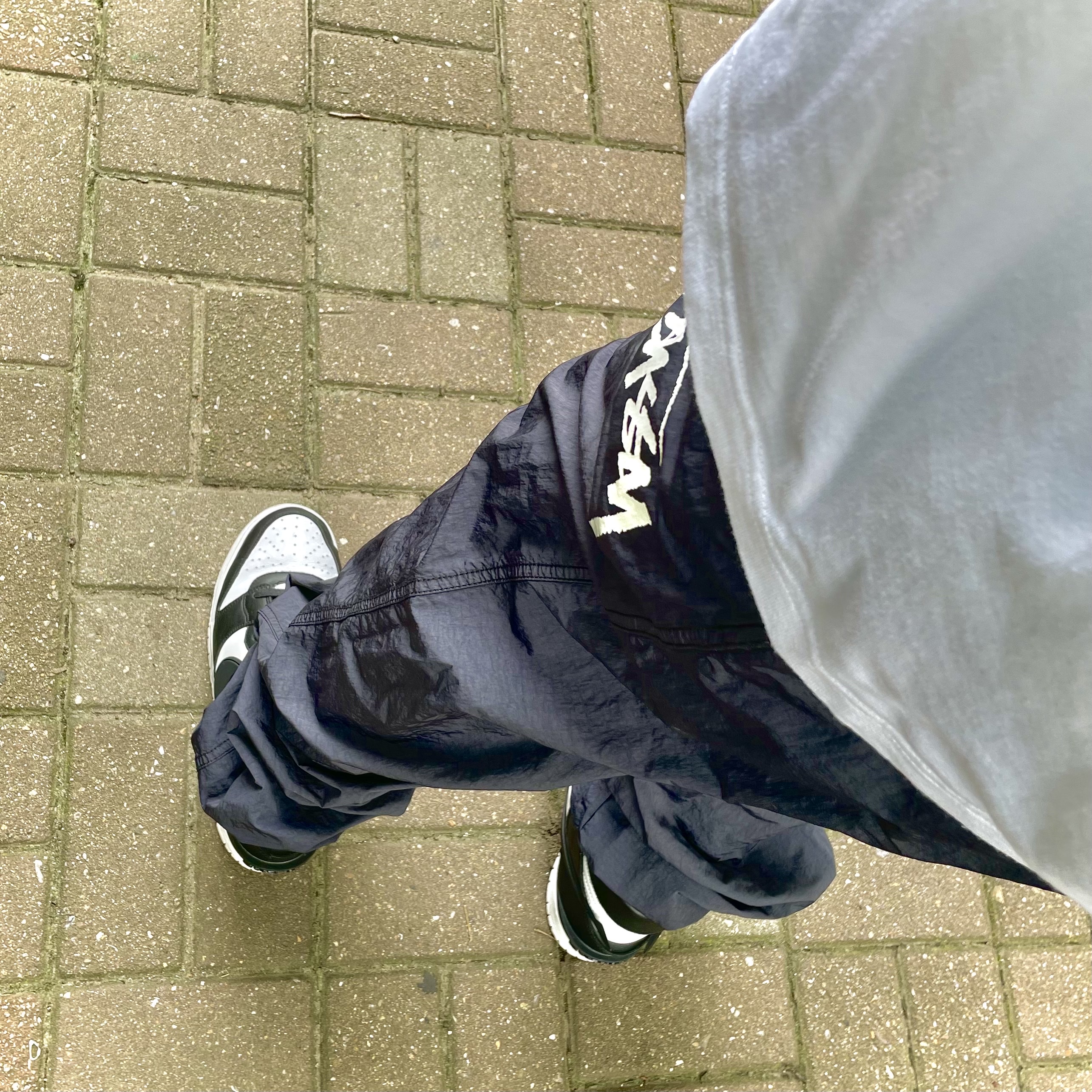 Nike x Stussy Beach Pants Off Noir, Nike x Ambush Dunk High Black 착용 스타일 - 2