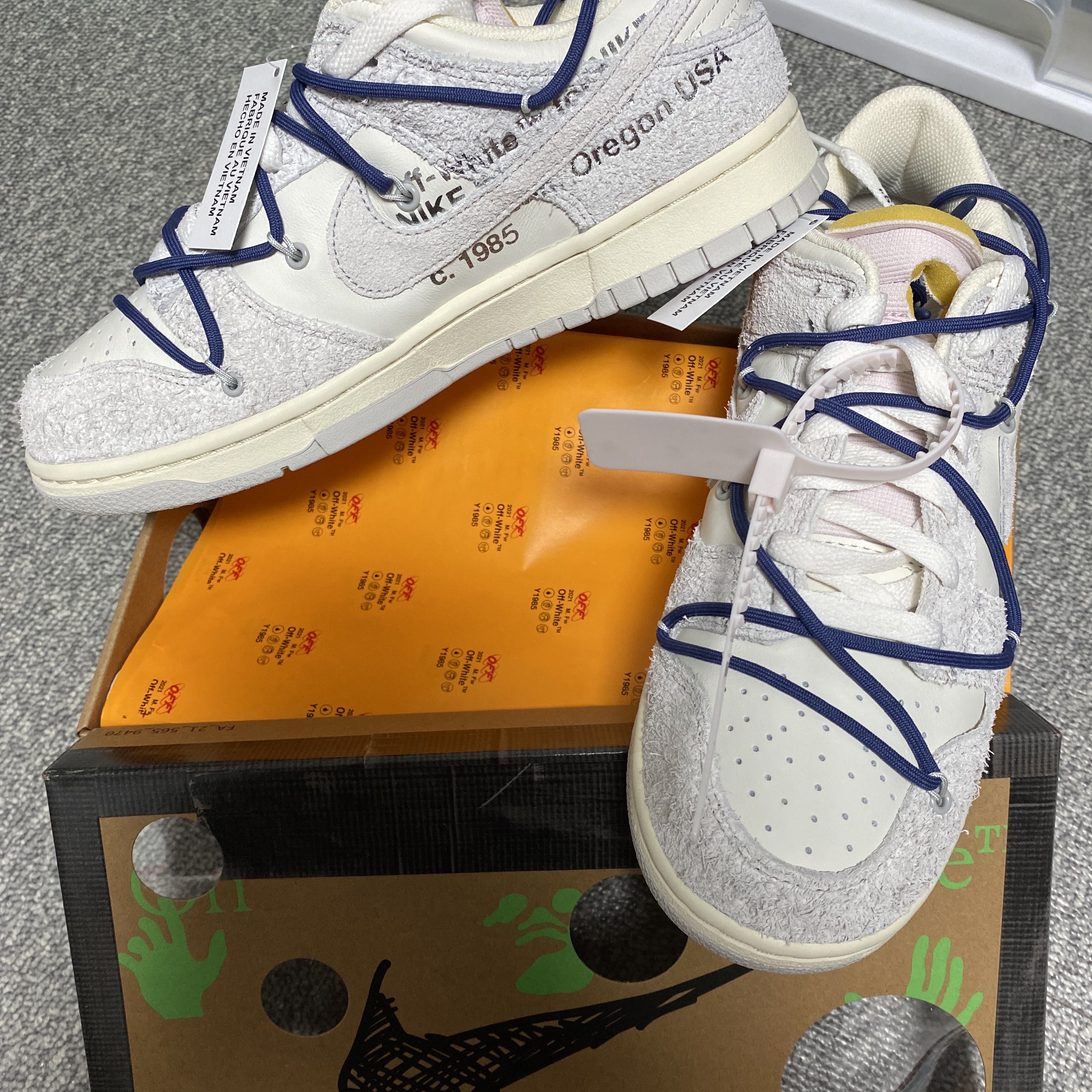 Nike x Off-White Dunk Low The 50 - Lot 18 착용 스타일