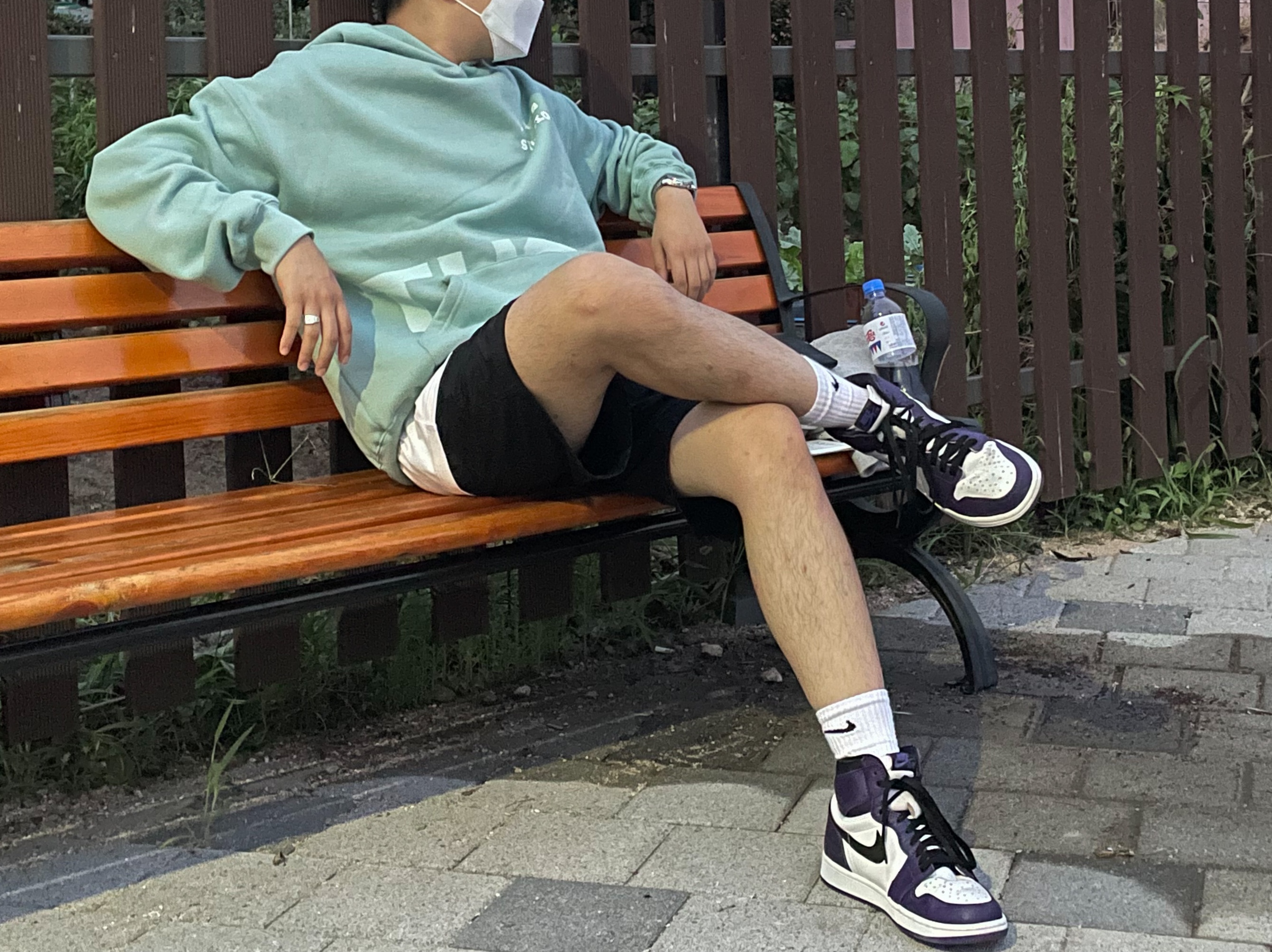 Jordan 1 Retro High OG Court Purple 2020, IAB Studio x Thor Set Ash Green 착용 스타일
