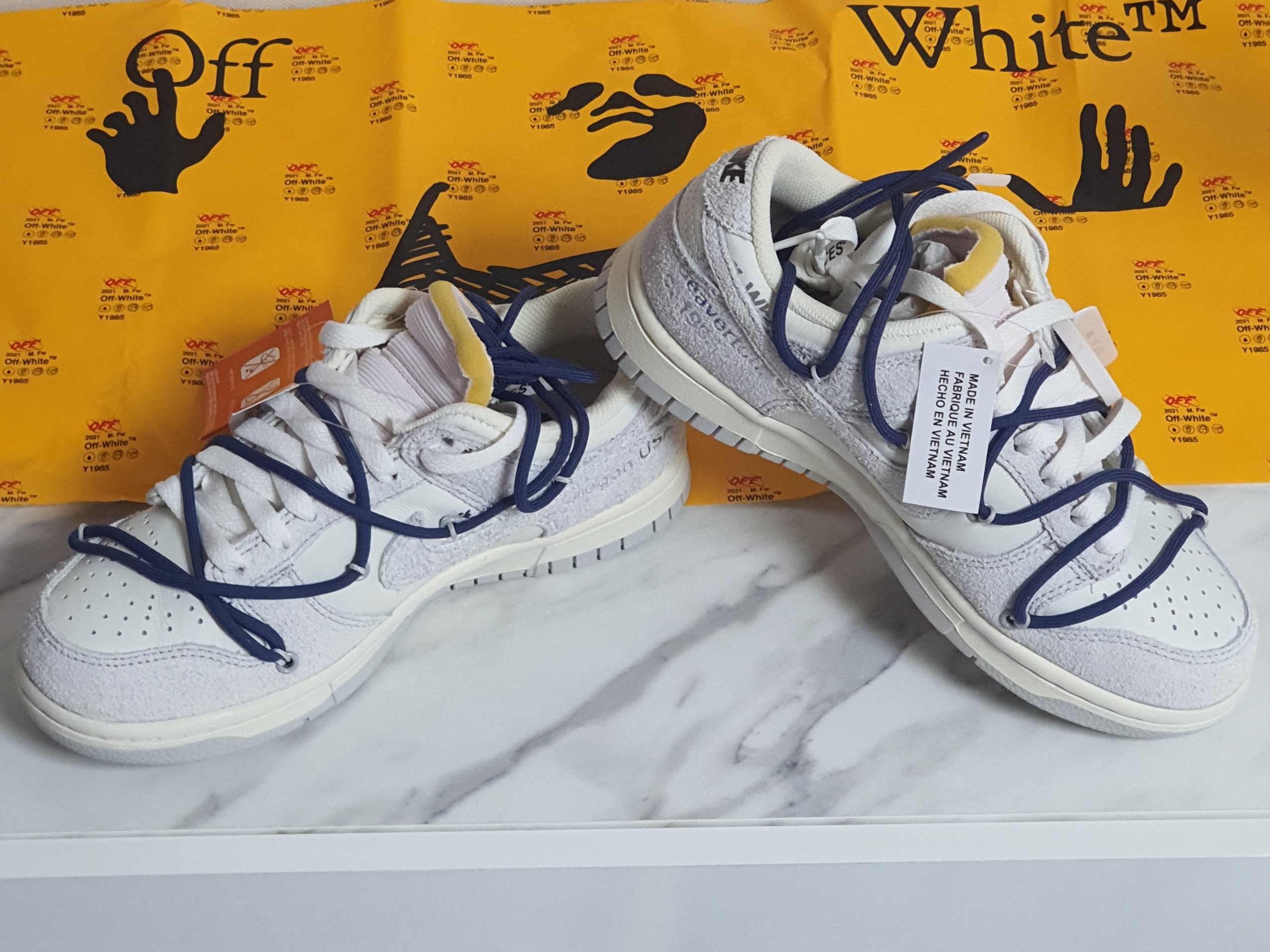 Nike x Off-White Dunk Low The 50 - Lot 18 착용 스타일 - 1