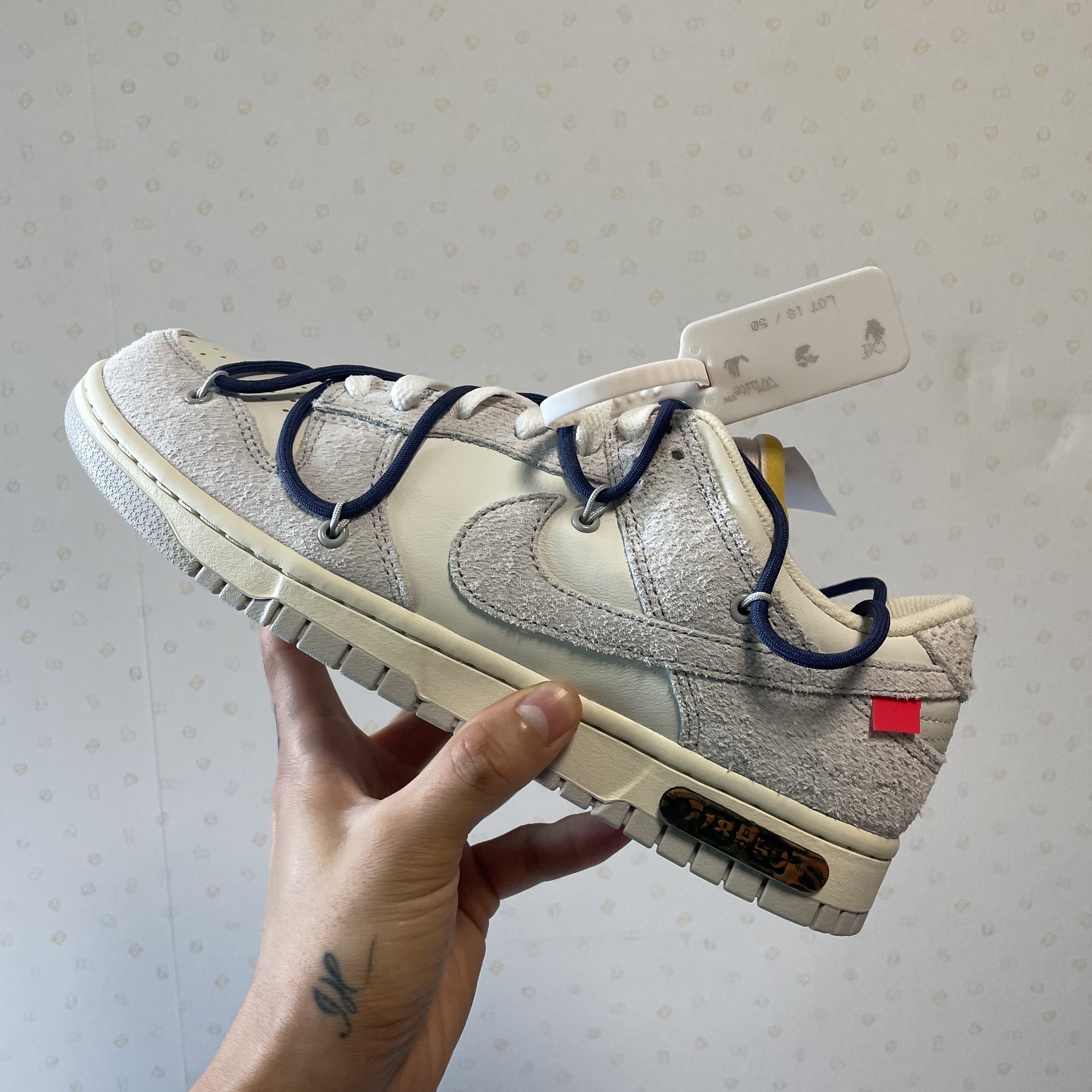 Nike x Off-White Dunk Low The 50 - Lot 18 착용 스타일 - 1