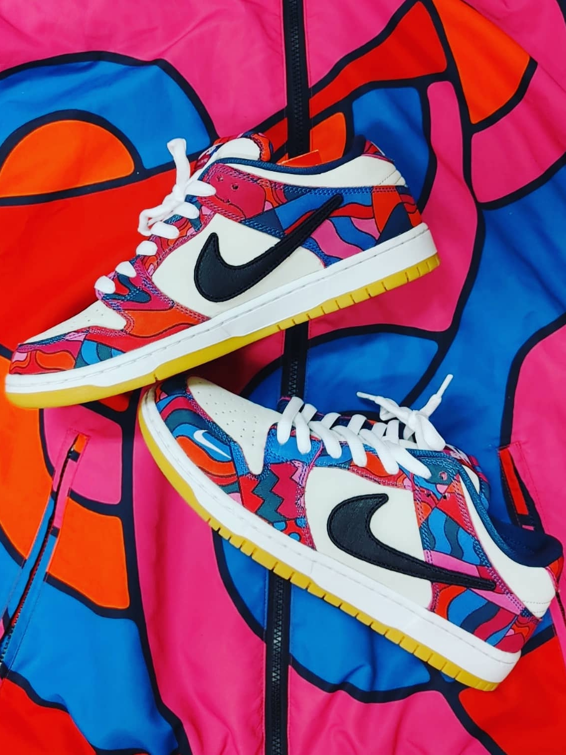 Nike x Parra SB Dunk Low Pro Abstract Art 착용 스타일