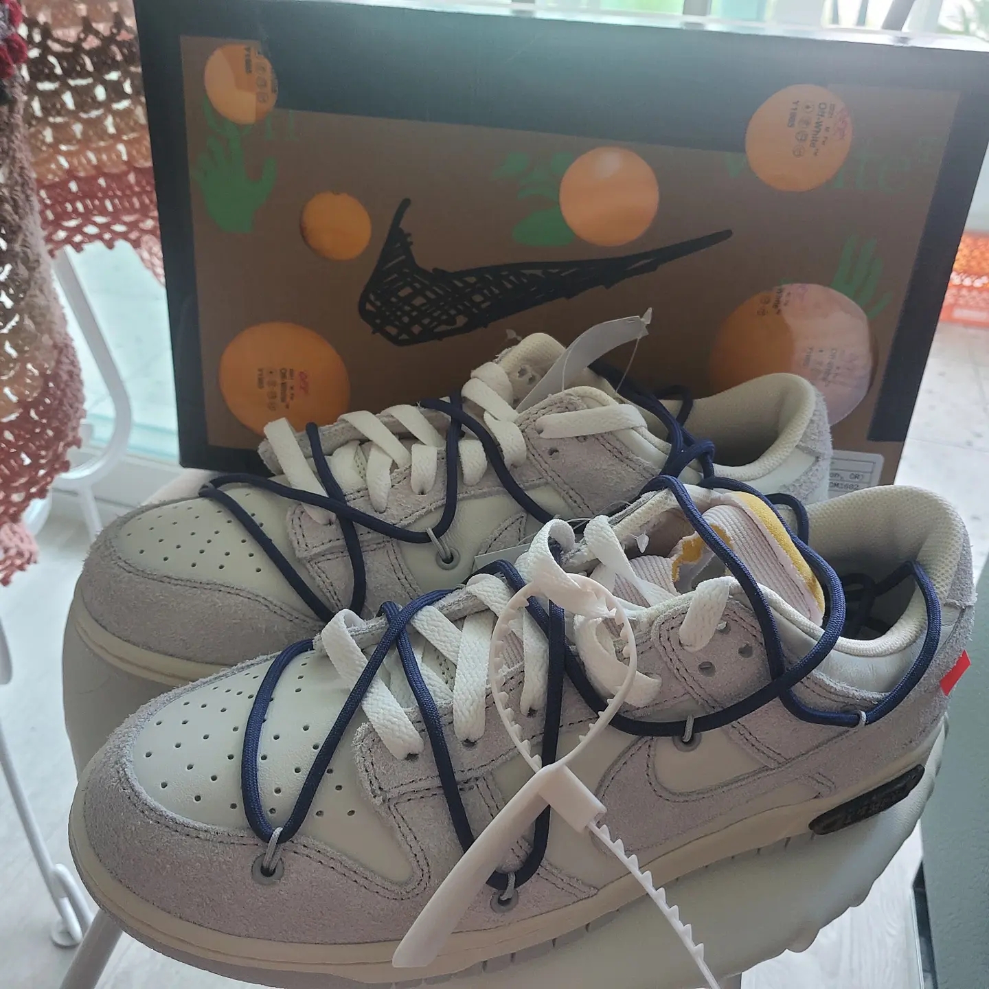 Nike x Off-White Dunk Low The 50 - Lot 18 착용 스타일 - 3