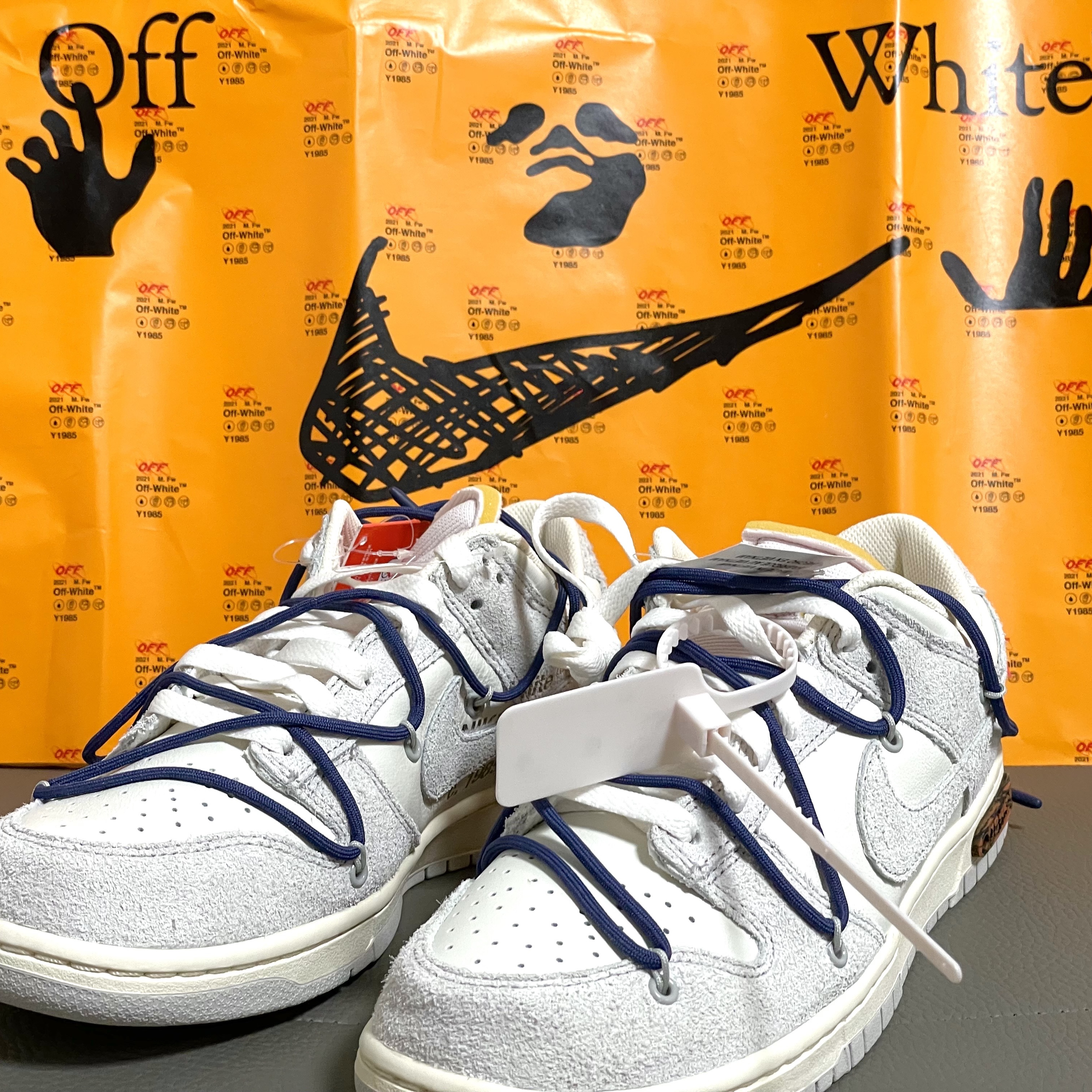 Nike x Off-White Dunk Low The 50 - Lot 18 착용 스타일