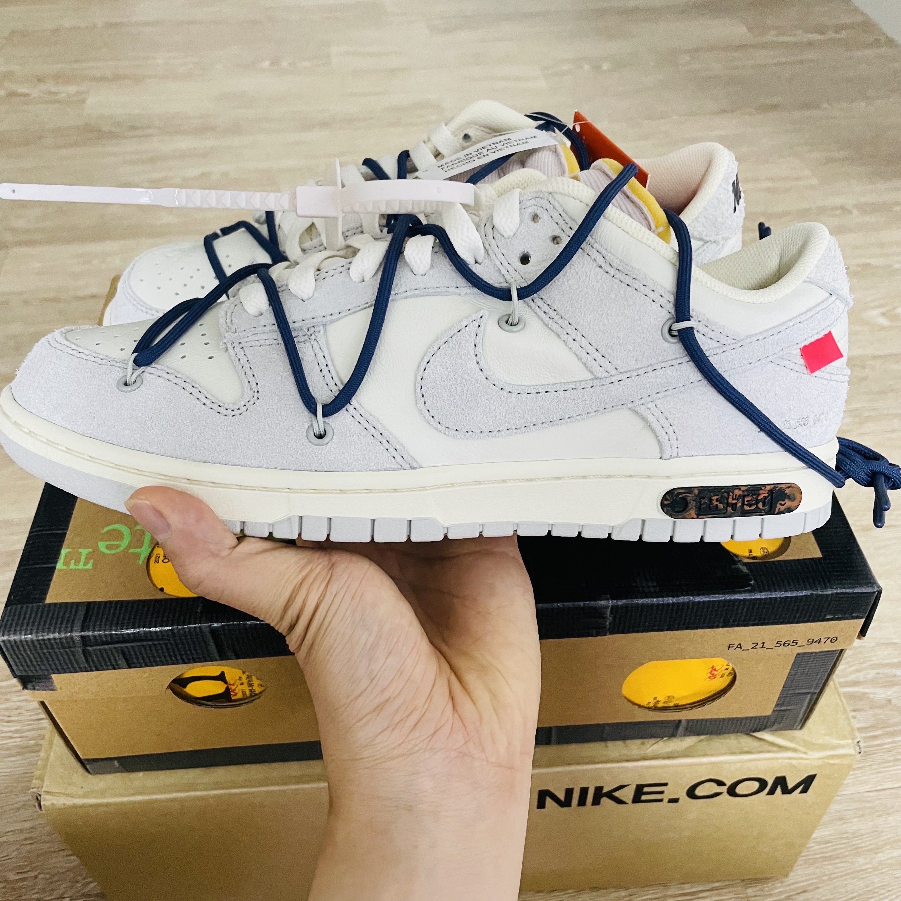 Nike x Off-White Dunk Low The 50 - Lot 18 착용 스타일 - 4