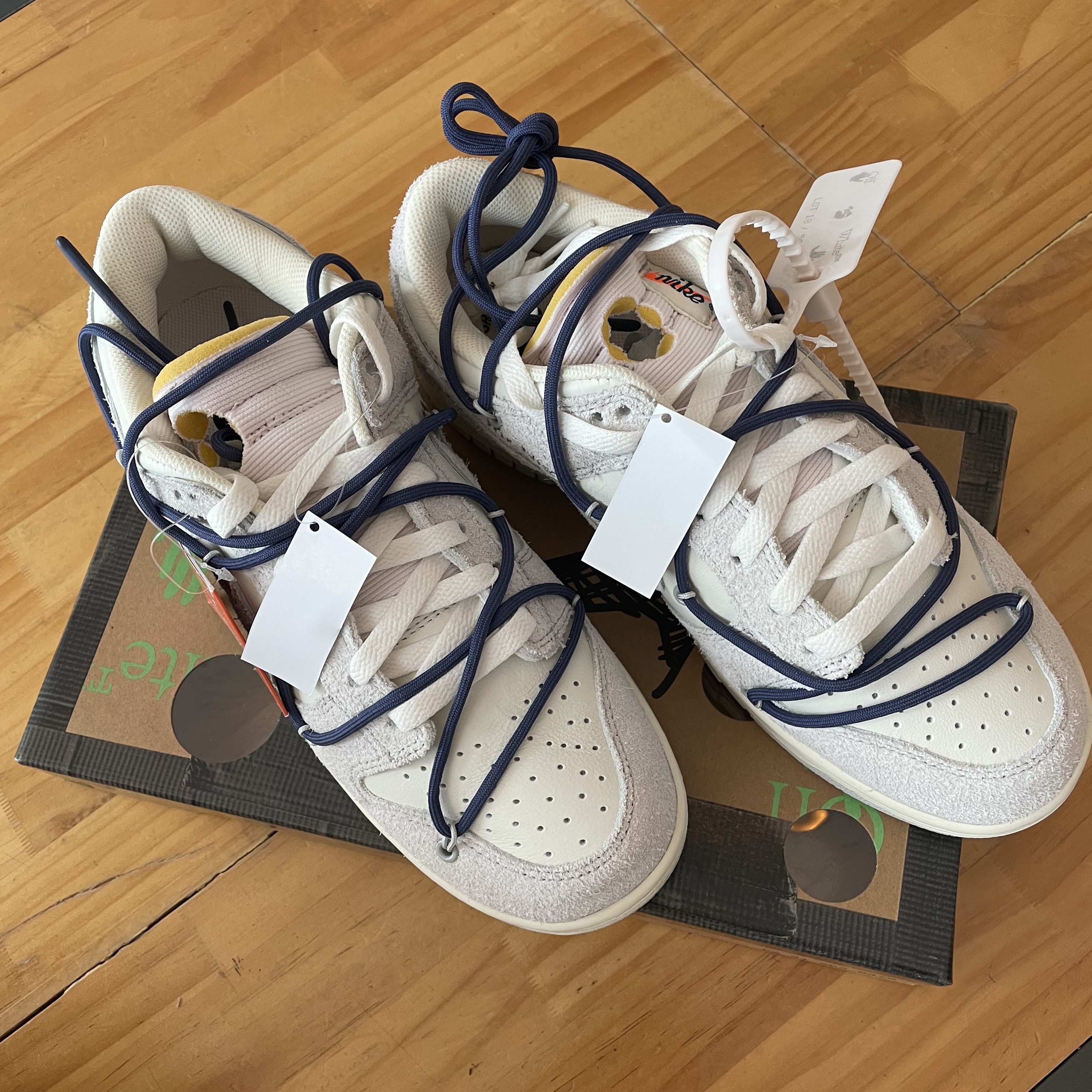 Nike x Off-White Dunk Low The 50 - Lot 18 착용 스타일 - 2