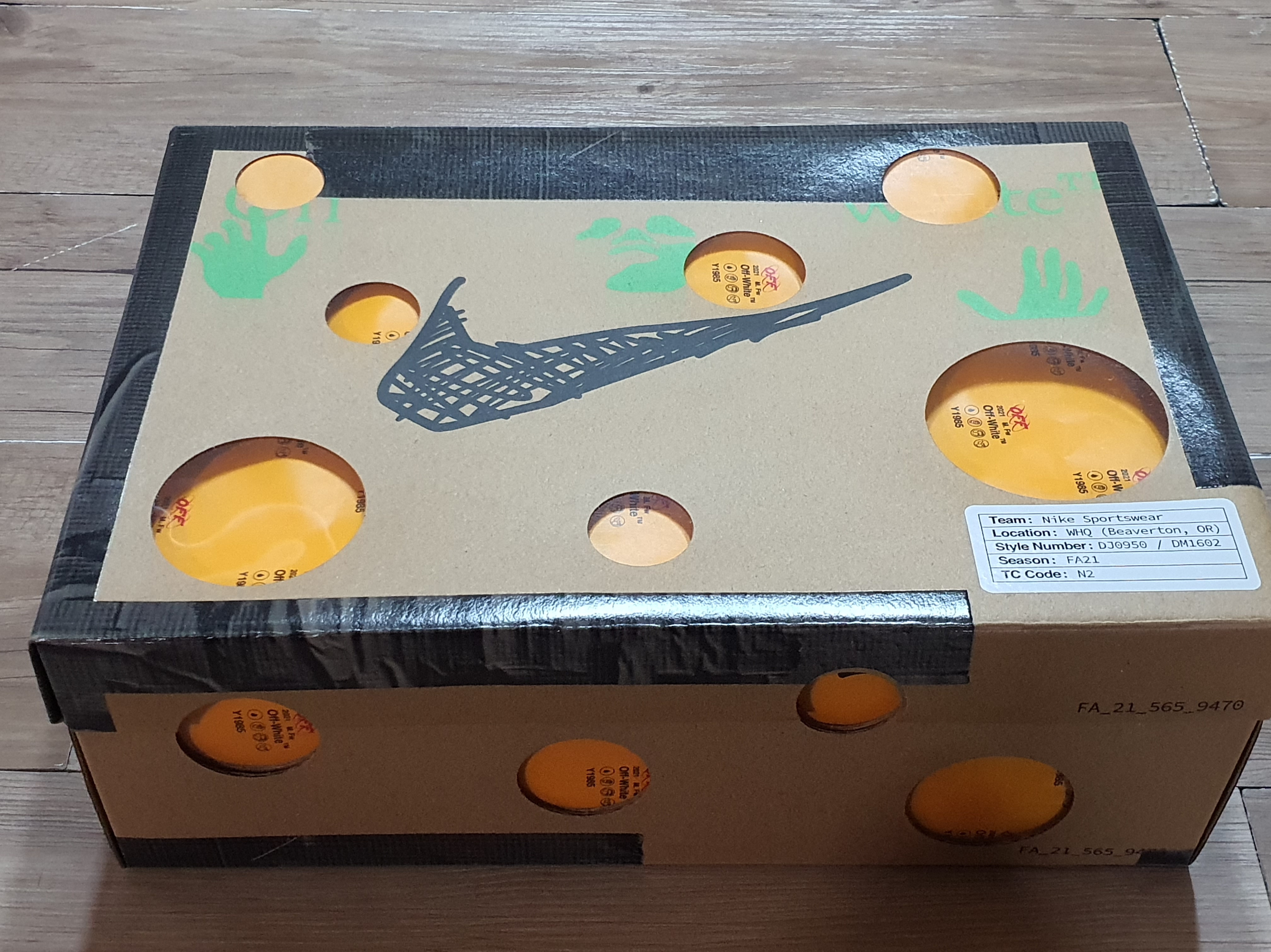 Nike x Off-White Dunk Low The 50 - Lot 18 착용 스타일 - 4
