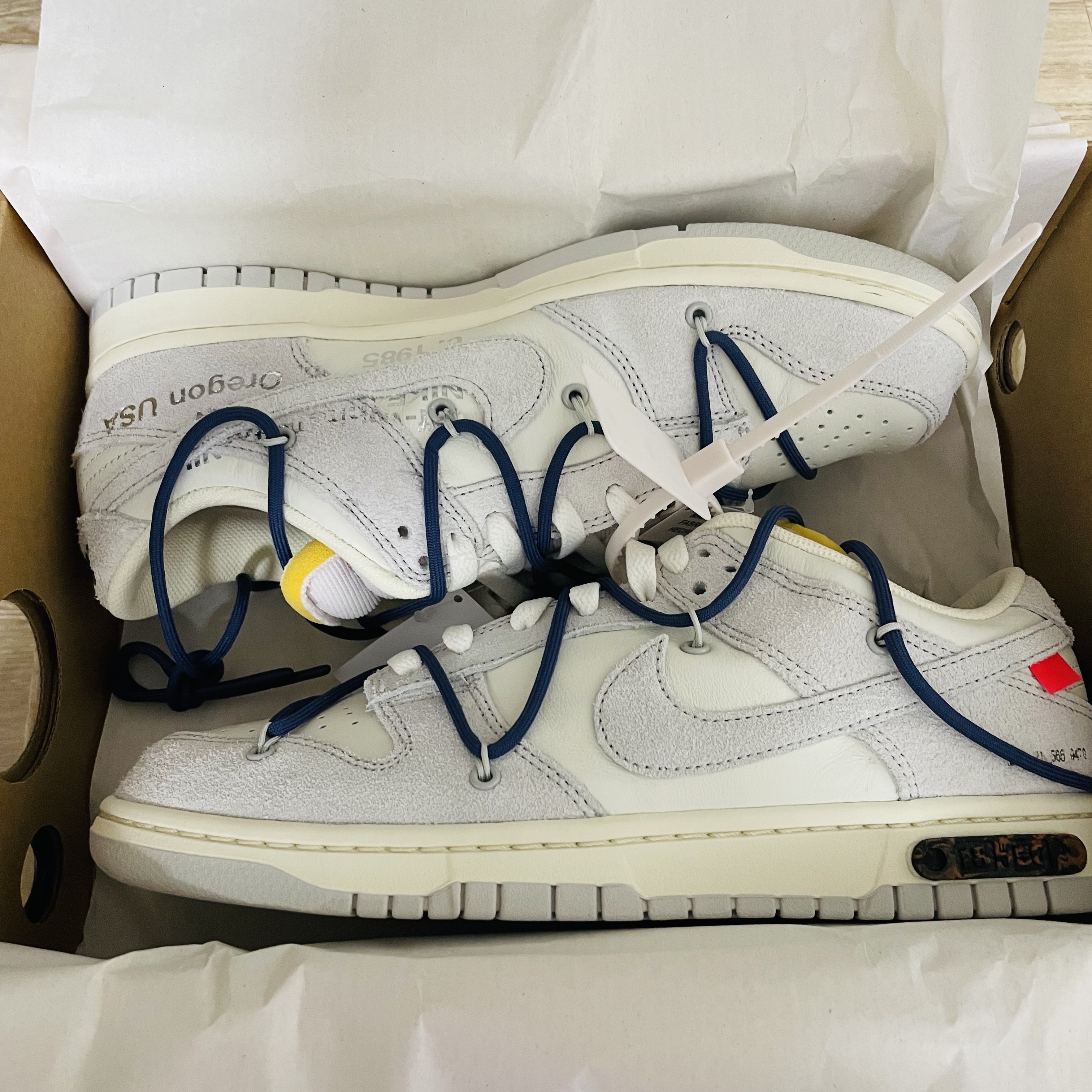 Nike x Off-White Dunk Low The 50 - Lot 18 착용 스타일 - 2